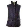 W12 - Women's Newbury Waxed Quilted Gilet - NAVY - Oxford Blue