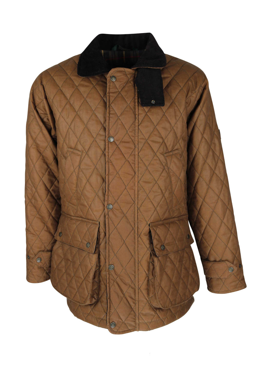 W27 Men's Aarhus Quilted Wax Coat SAND1