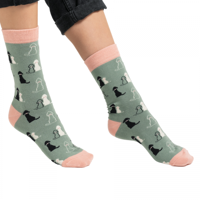 Women's Retriever Socks - Duck Egg - Oxford Blue