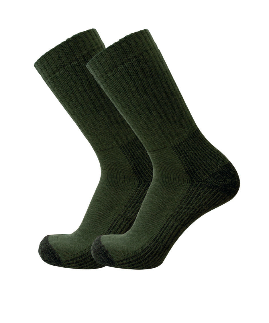149 - Men's Socks Khaki Green (2 Pack) - Oxford Blue
