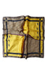 Horse With Belt Border Square Scarf - Yellow - Oxford Blue