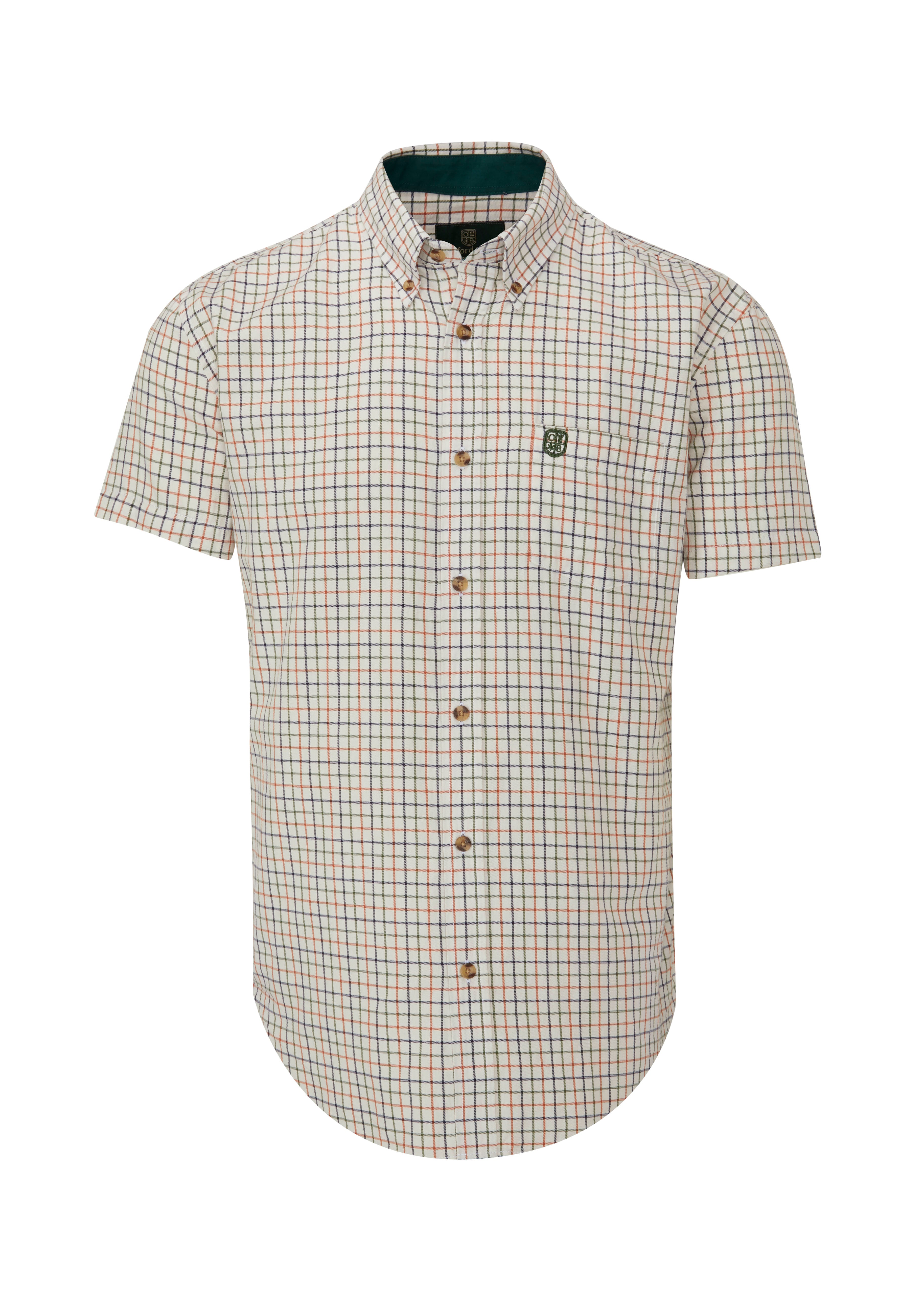 CSS203 - Gents Bern Short Sleeve Check Shirt - Oxford Blue