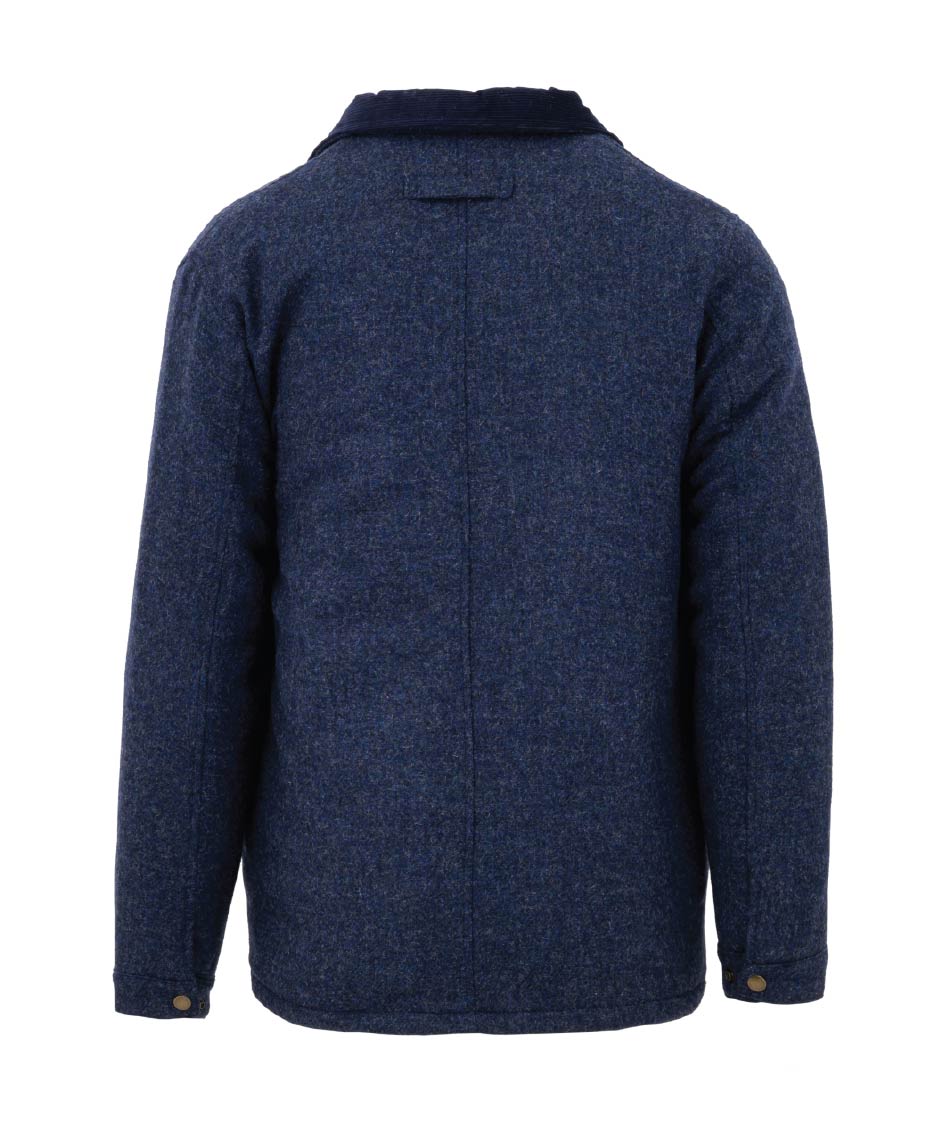 Unisex Wool Overshirt - NAVY - Oxford Blue