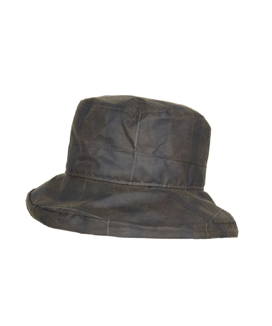 HW25 - Women's Ascot Tartan Wax Hat - CALEDONIA - Oxford Blue