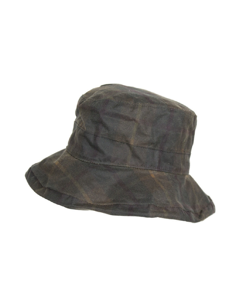 HW25 - Women's Ascot Tartan Wax Hat - HONEY - Oxford Blue