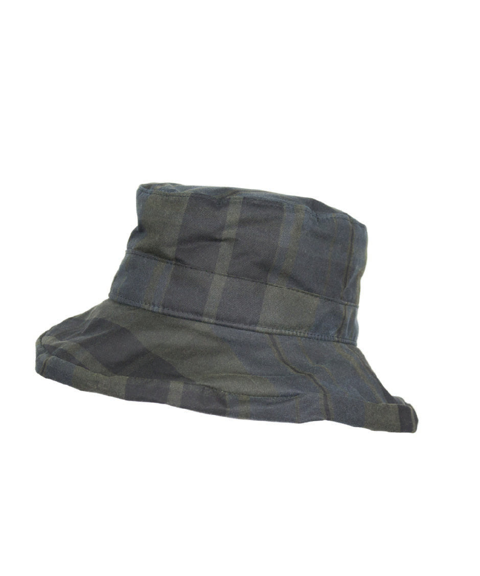 HW25 - Women's Ascot Tartan Wax Hat - DUNDEE - Oxford Blue