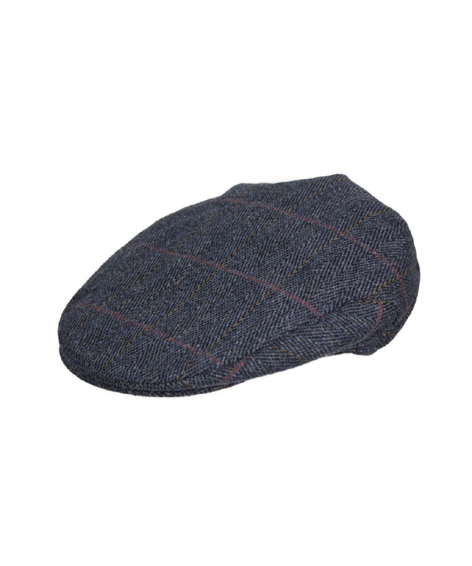 HW32 - Mix Wool Tweed Cap - NAVY - Oxford Blue