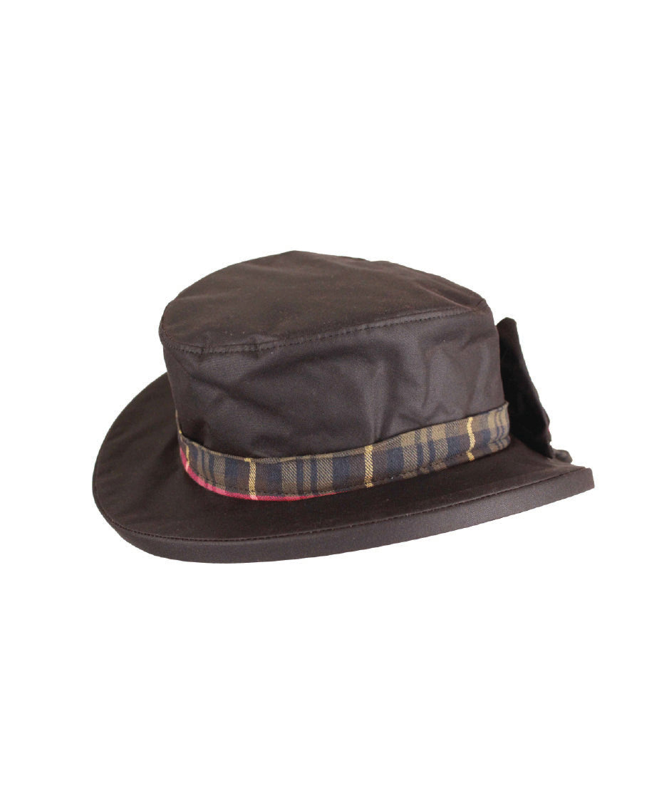 HW33 - Women's Thelma Wax Hat - BROWN - Oxford Blue