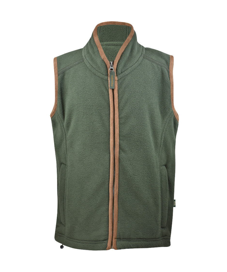 KF01 - Kids Fleece Gilet - GREEN - Oxford Blue