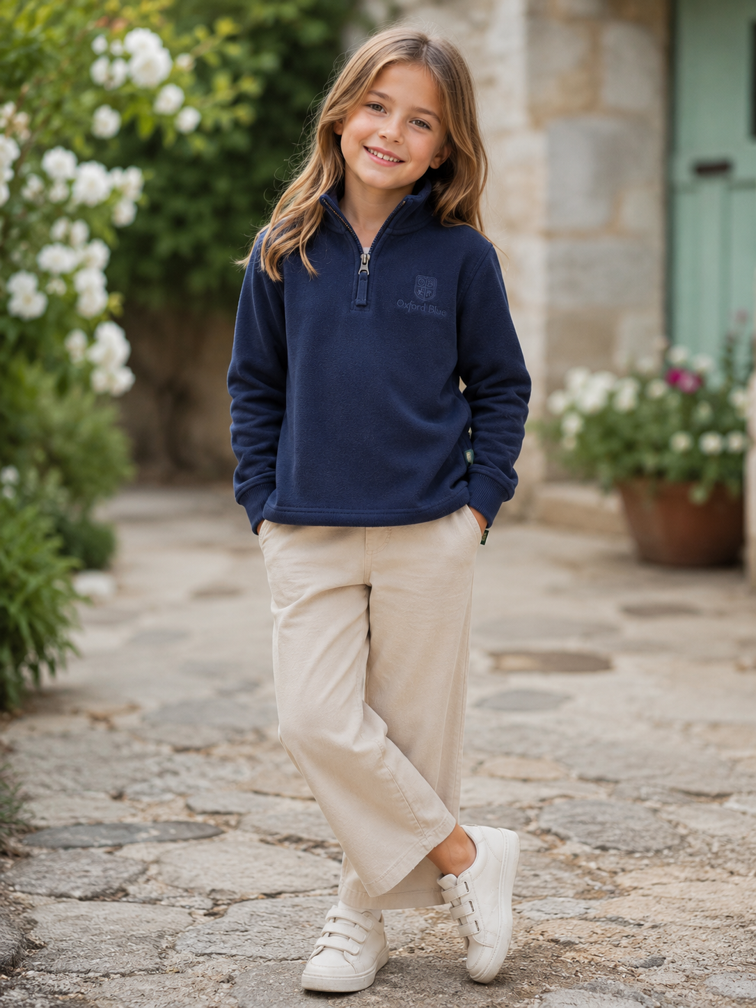 KSS03 - Childrens Unisex Ayr Sweatshirt - NAVY - Oxford Blue