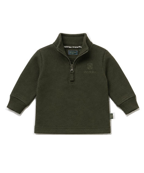 KSS03 - Childrens Unisex Ayr Sweatshirt - KHAKI - Oxford Blue