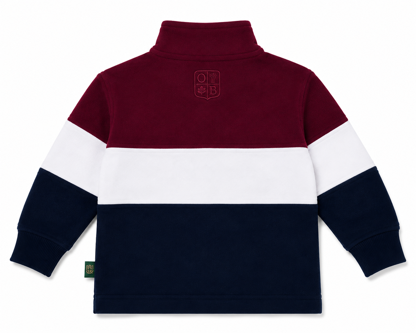 KSS01 - Childrens Unisex Girvan Sweatshirt - Plum/White/Navy - Oxford Blue
