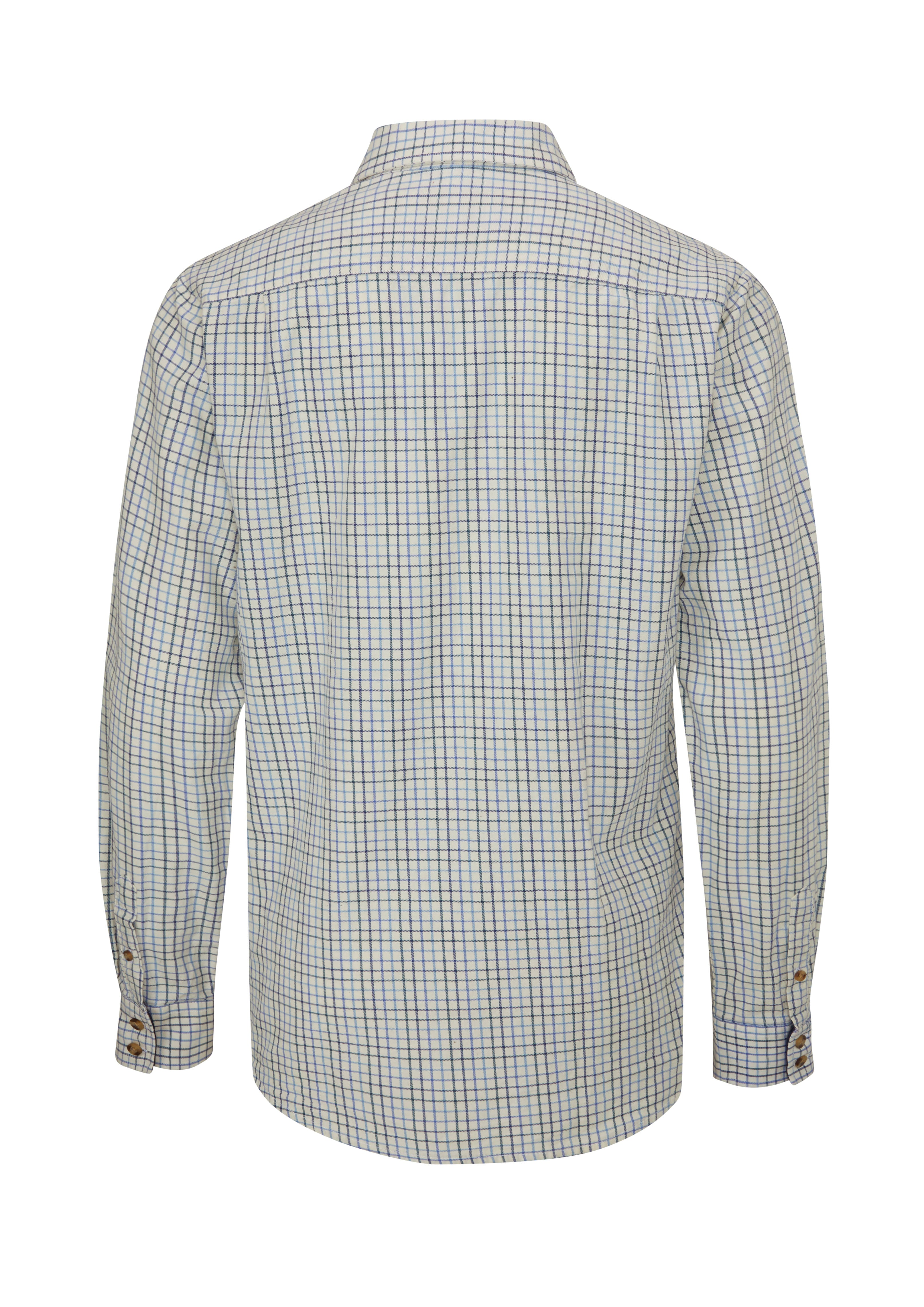 LCS201 - Ladies London Tattersall Shirt - NAVY - Oxford Blue