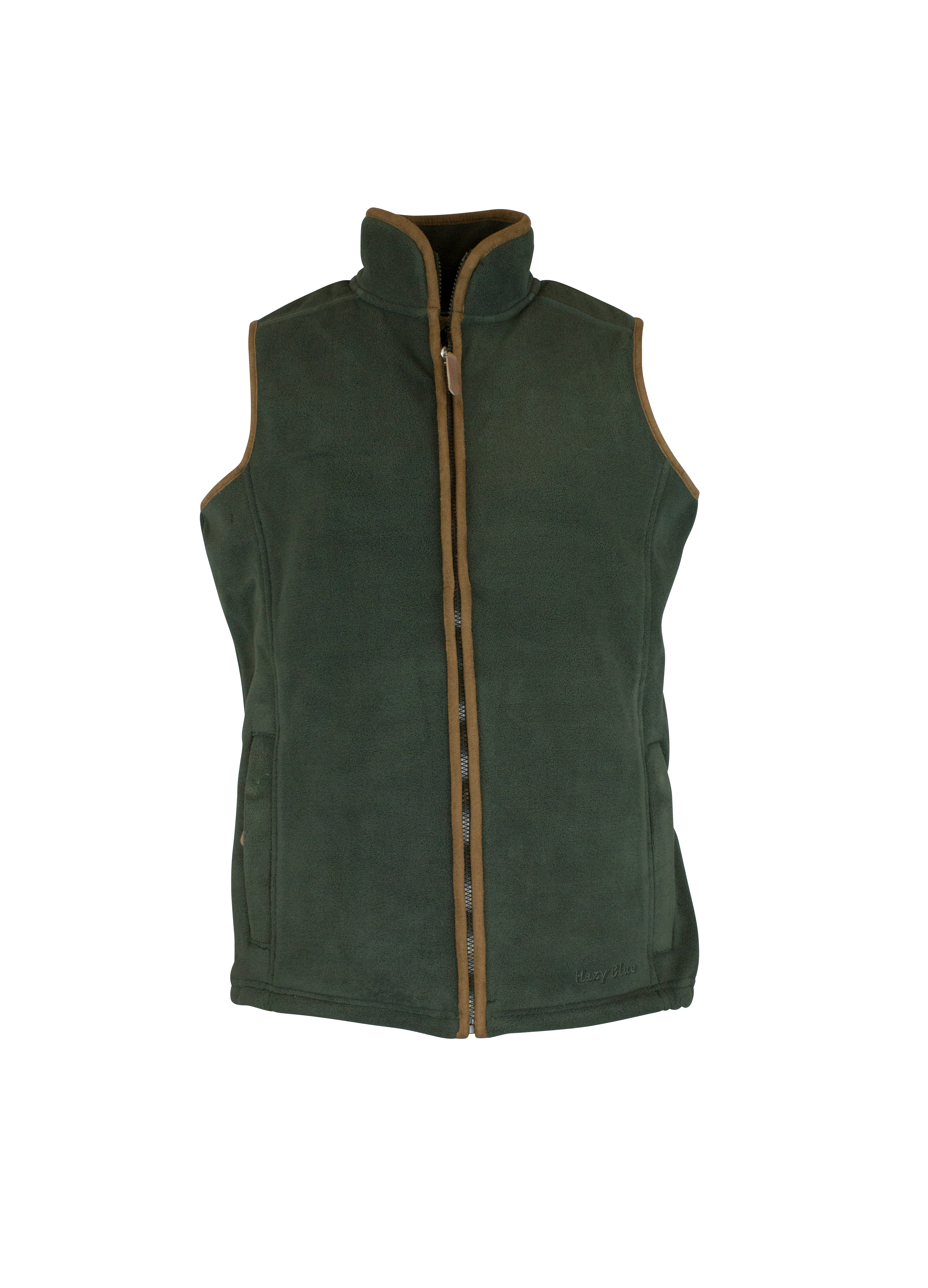 LF201 - Ladie's Fleece Gilet - GREEN - Oxford Blue