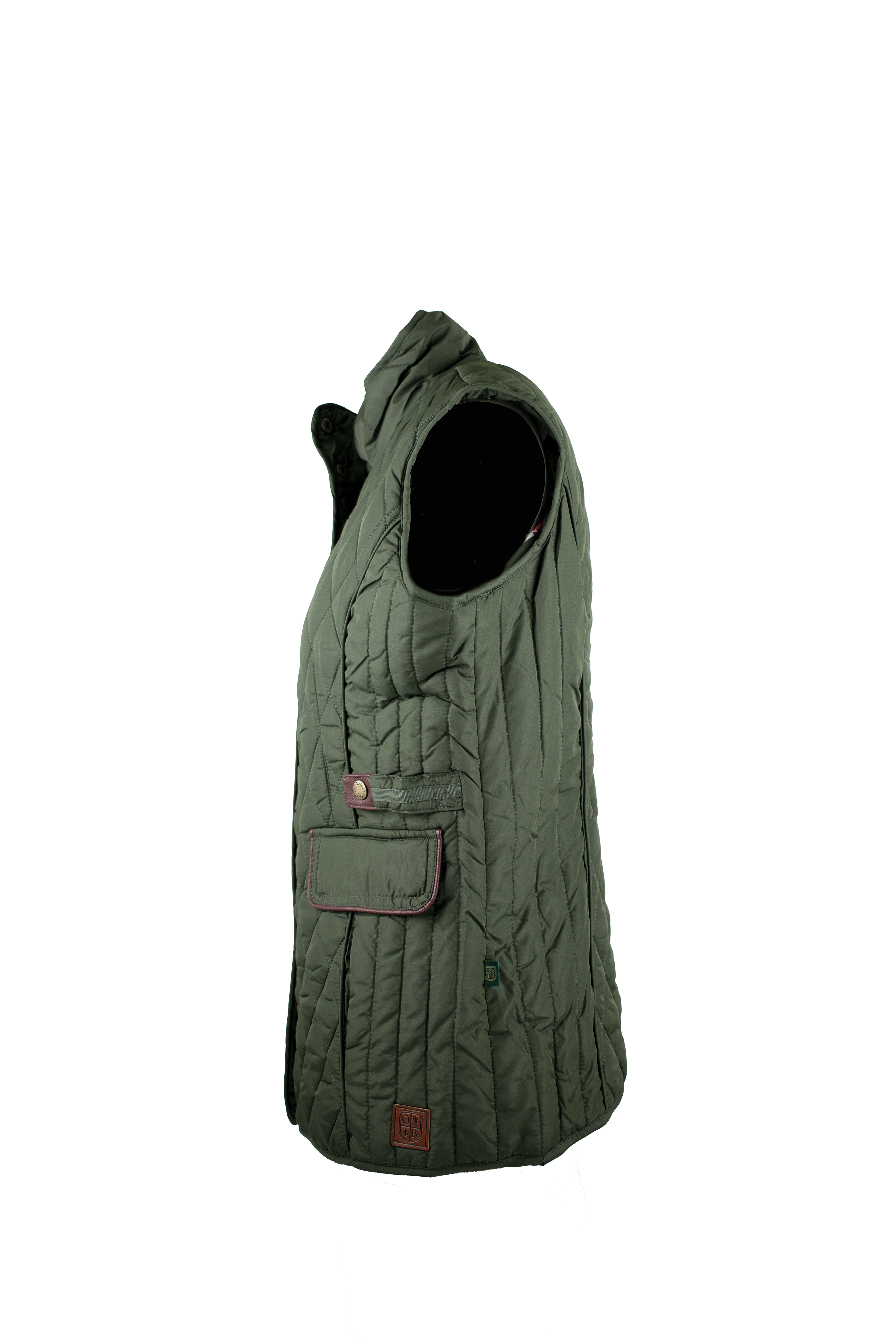 LJ001 - Ladies Maya Quilted Gilet - GREEN - Oxford Blue