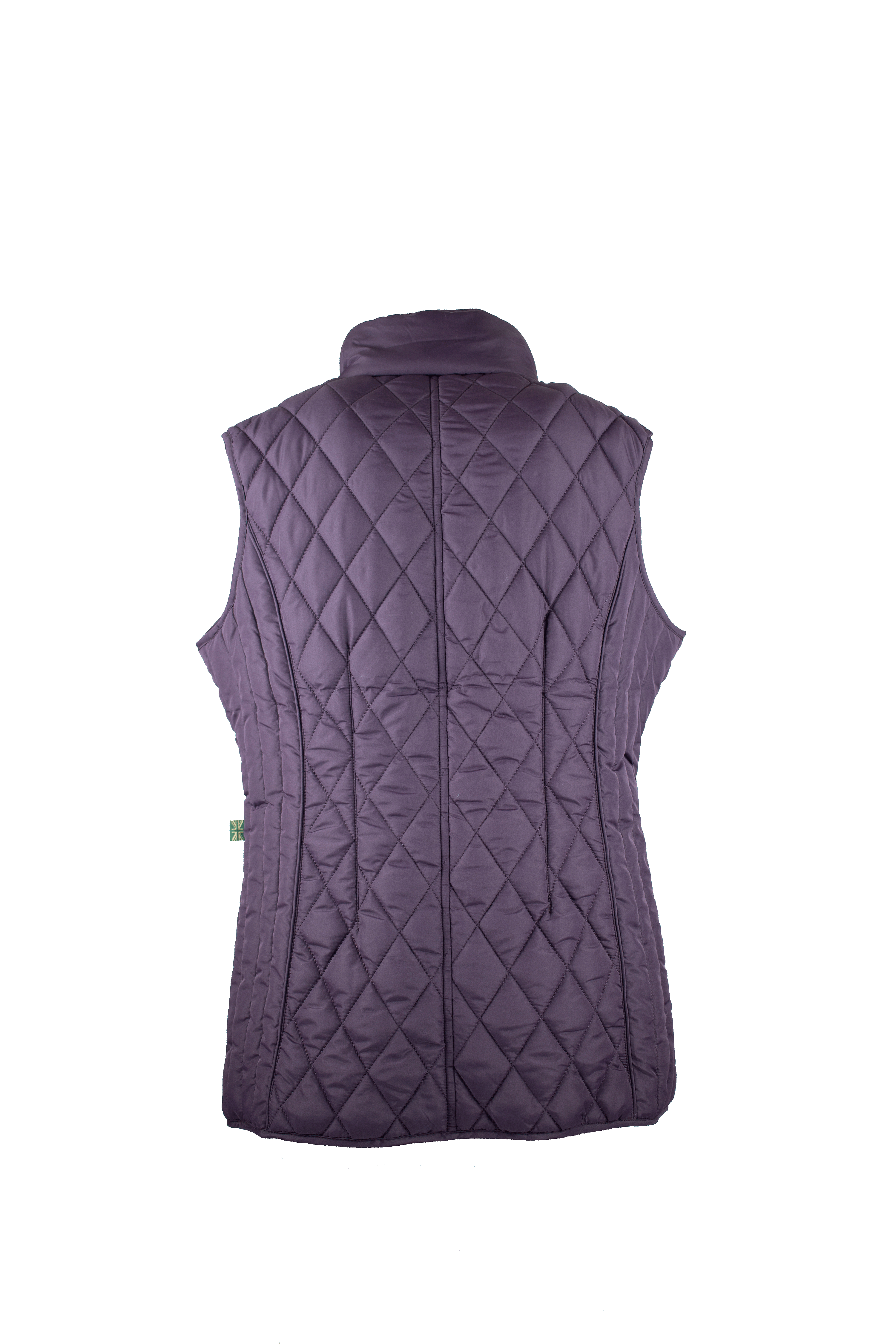 LJ001 - Ladies Maya Quilted Gilet - PLUM - Oxford Blue