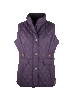LJ001 - Ladies Maya Quilted Gilet - PLUM - Oxford Blue