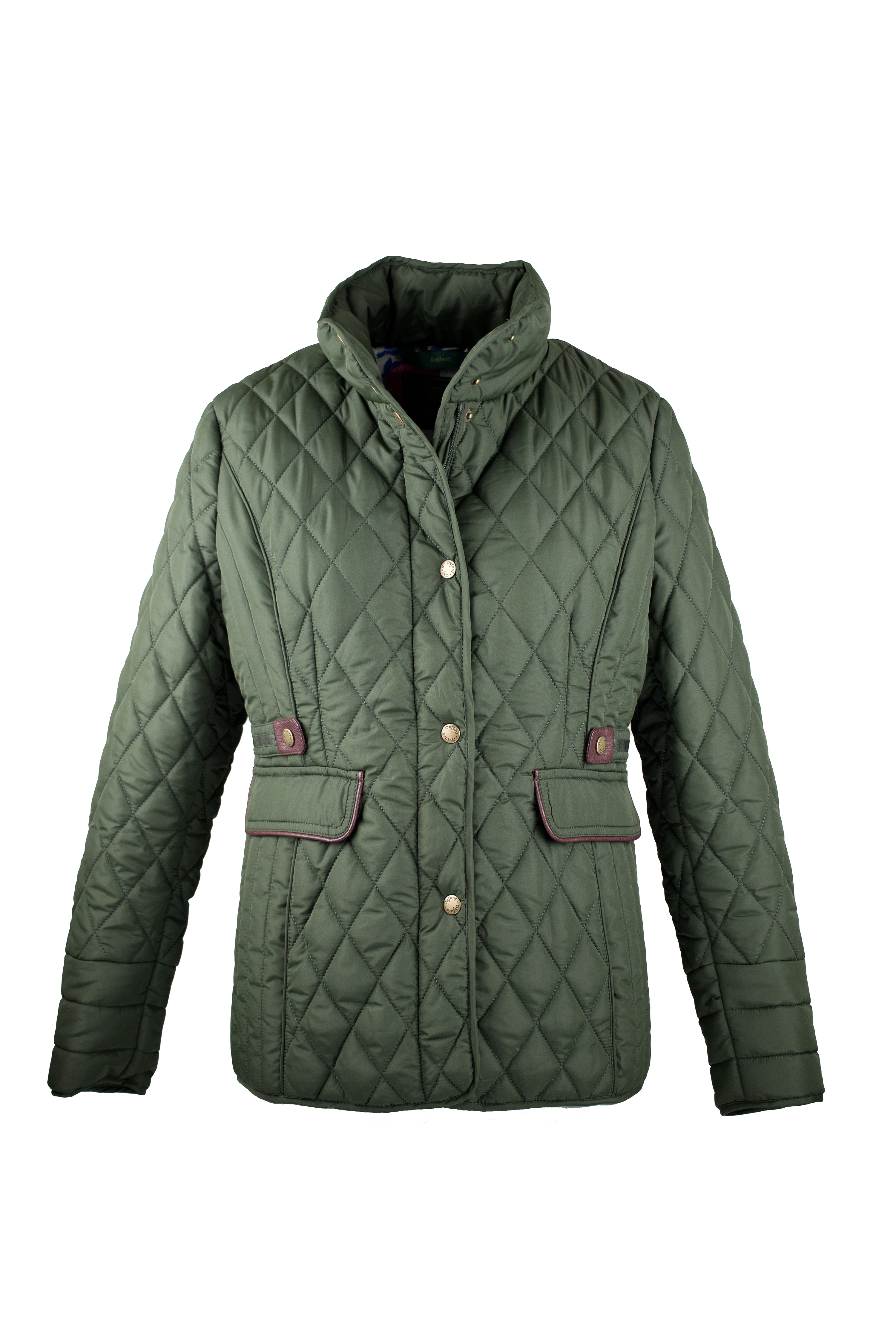 LJ002 - Ladies Maya Quilted Jacket - GREEN - Oxford Blue