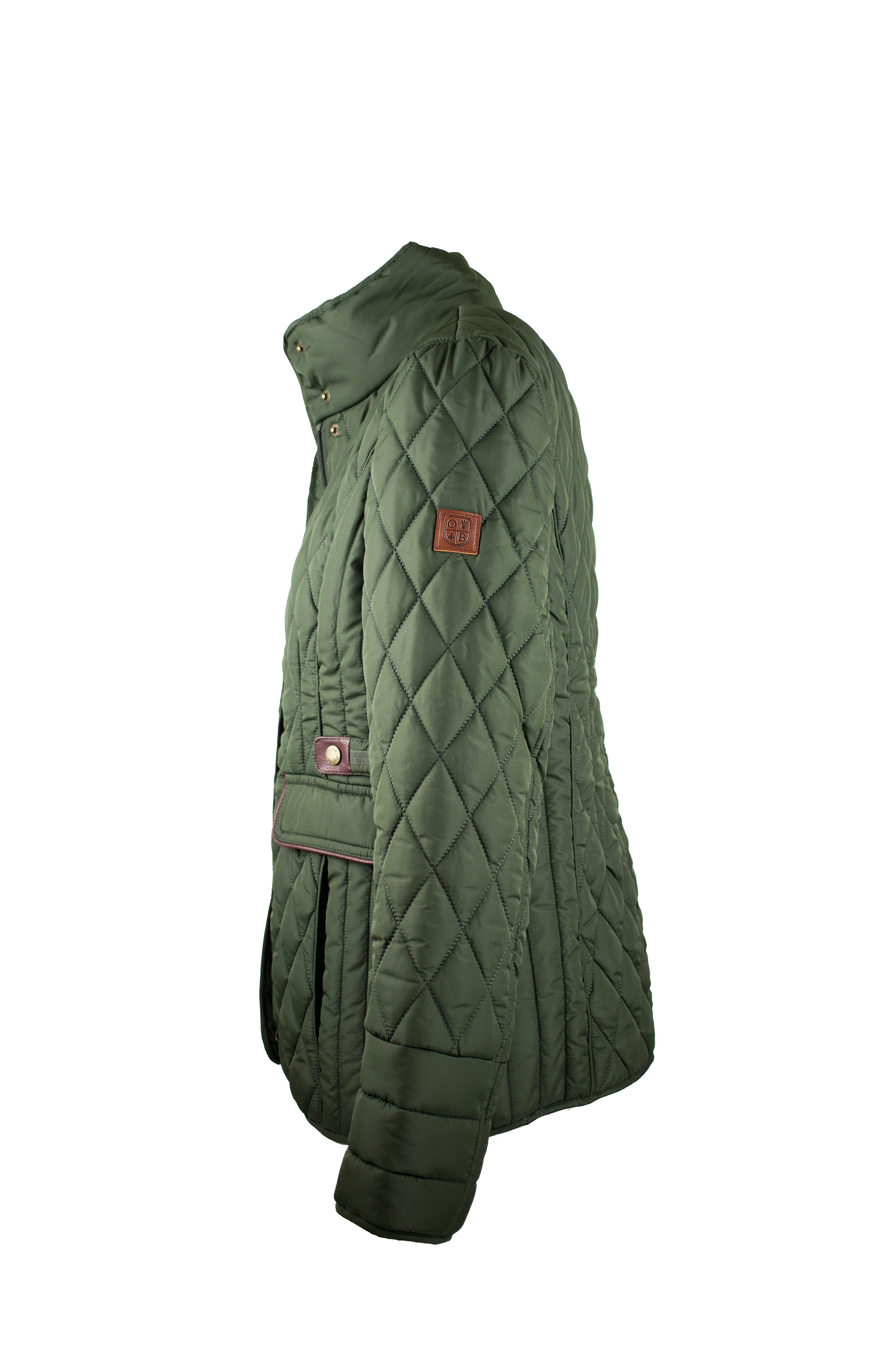 LJ002 - Ladies Maya Quilted Jacket - GREEN - Oxford Blue