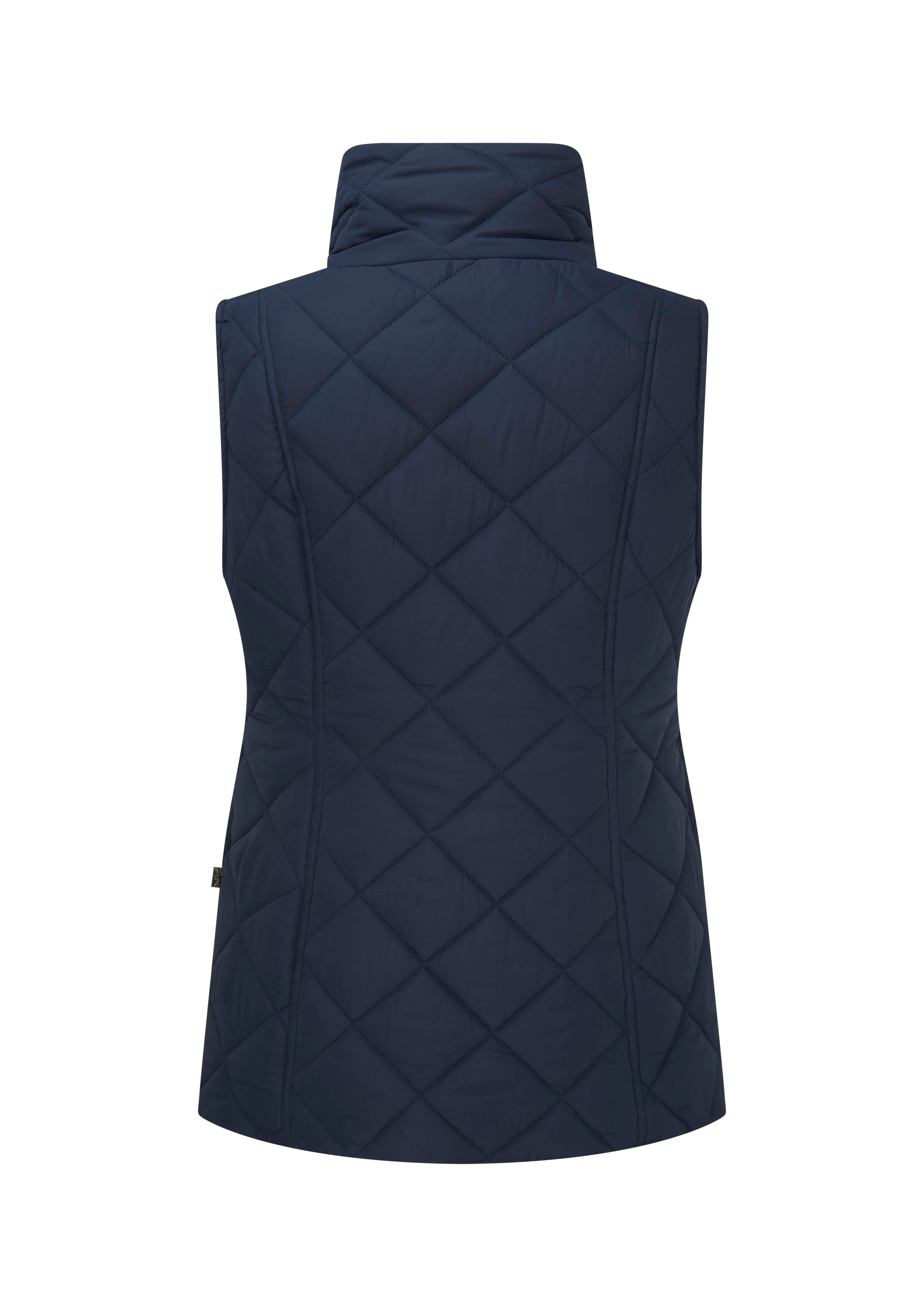 LJ003- Ladies Clare Quilted Gilet - NAVY - Oxford Blue