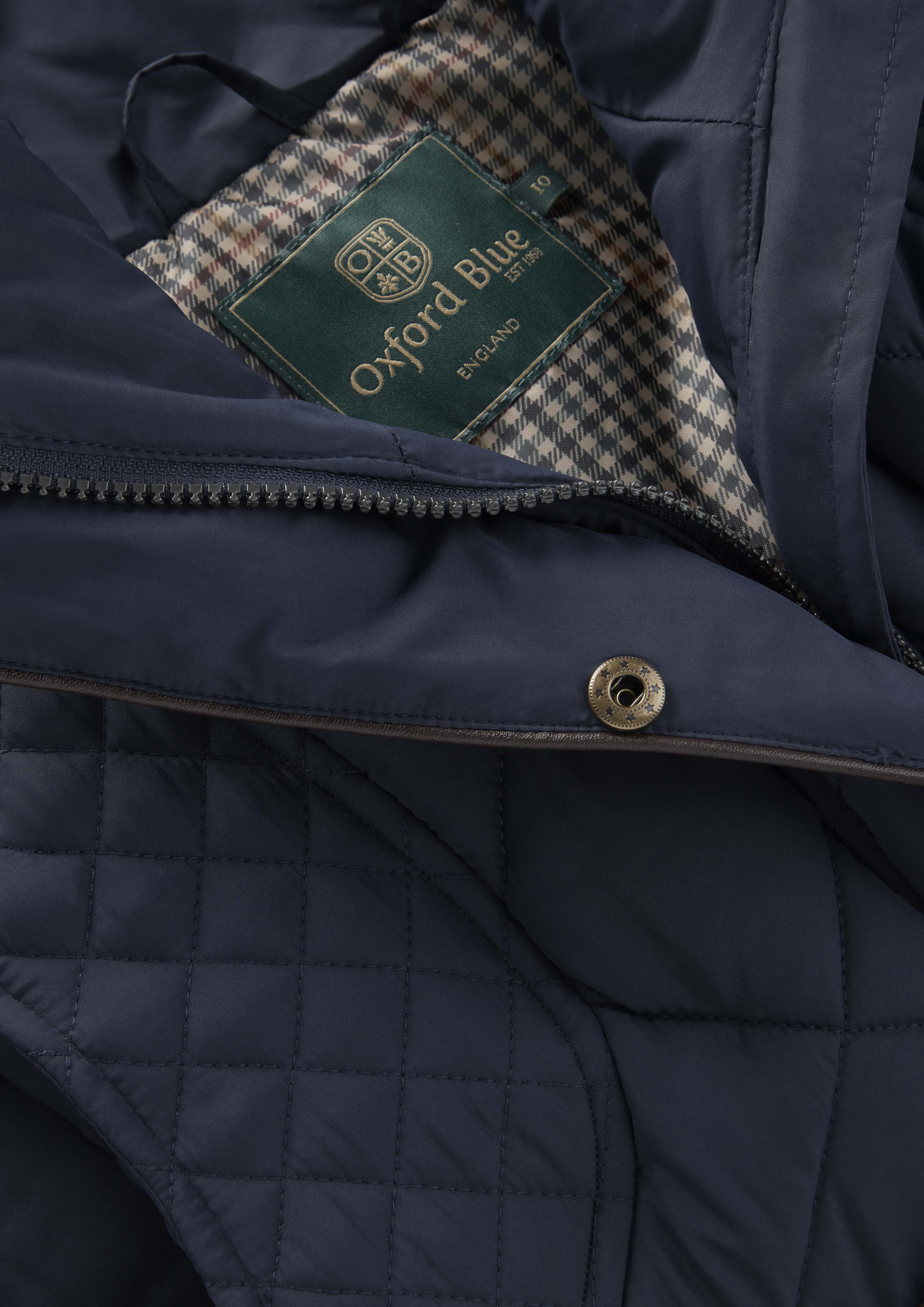 LJ003- Ladies Clare Quilted Gilet - NAVY - Oxford Blue