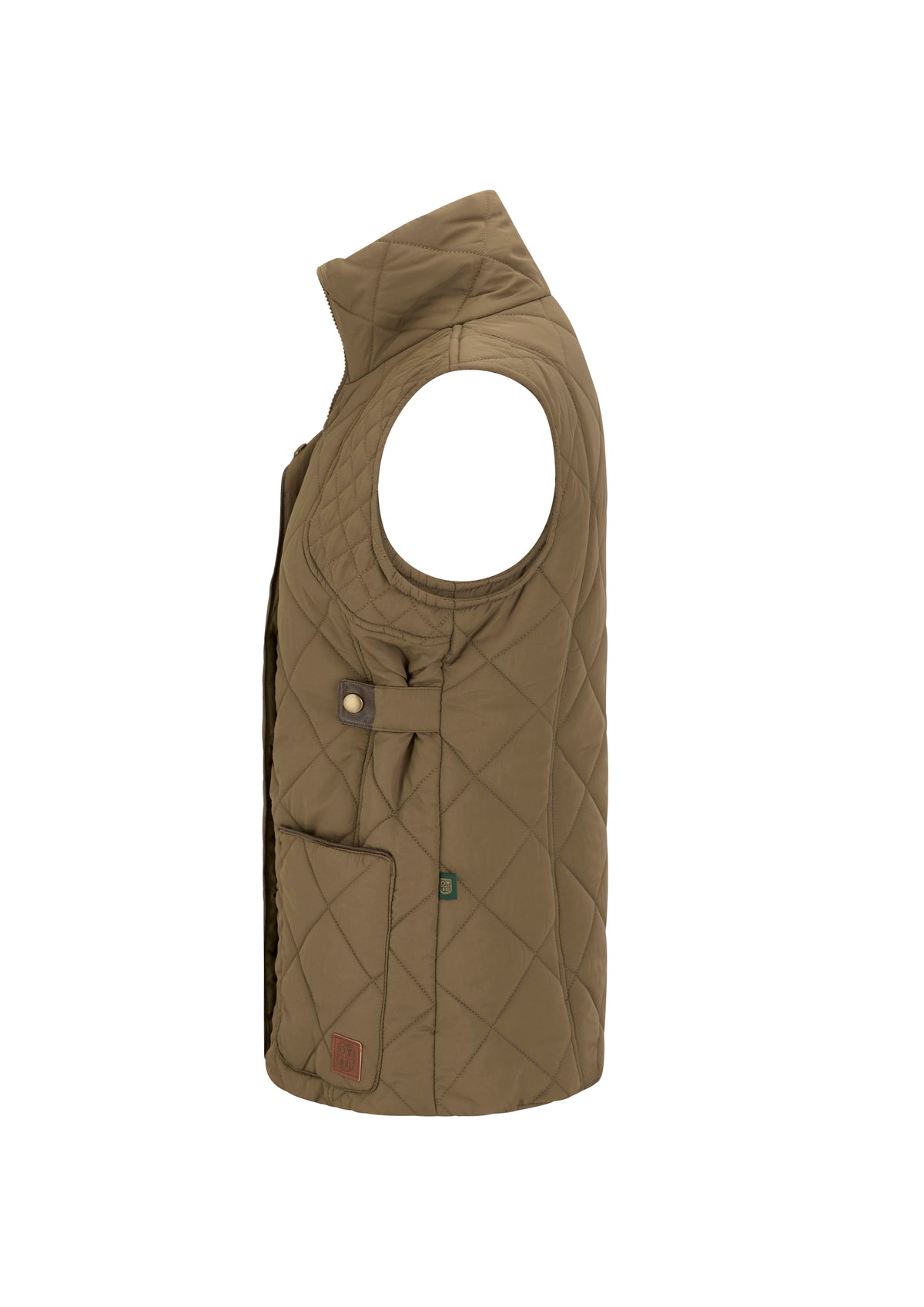 LJ003- Ladies Clare Quilted Gilet - TAUPE - Oxford Blue