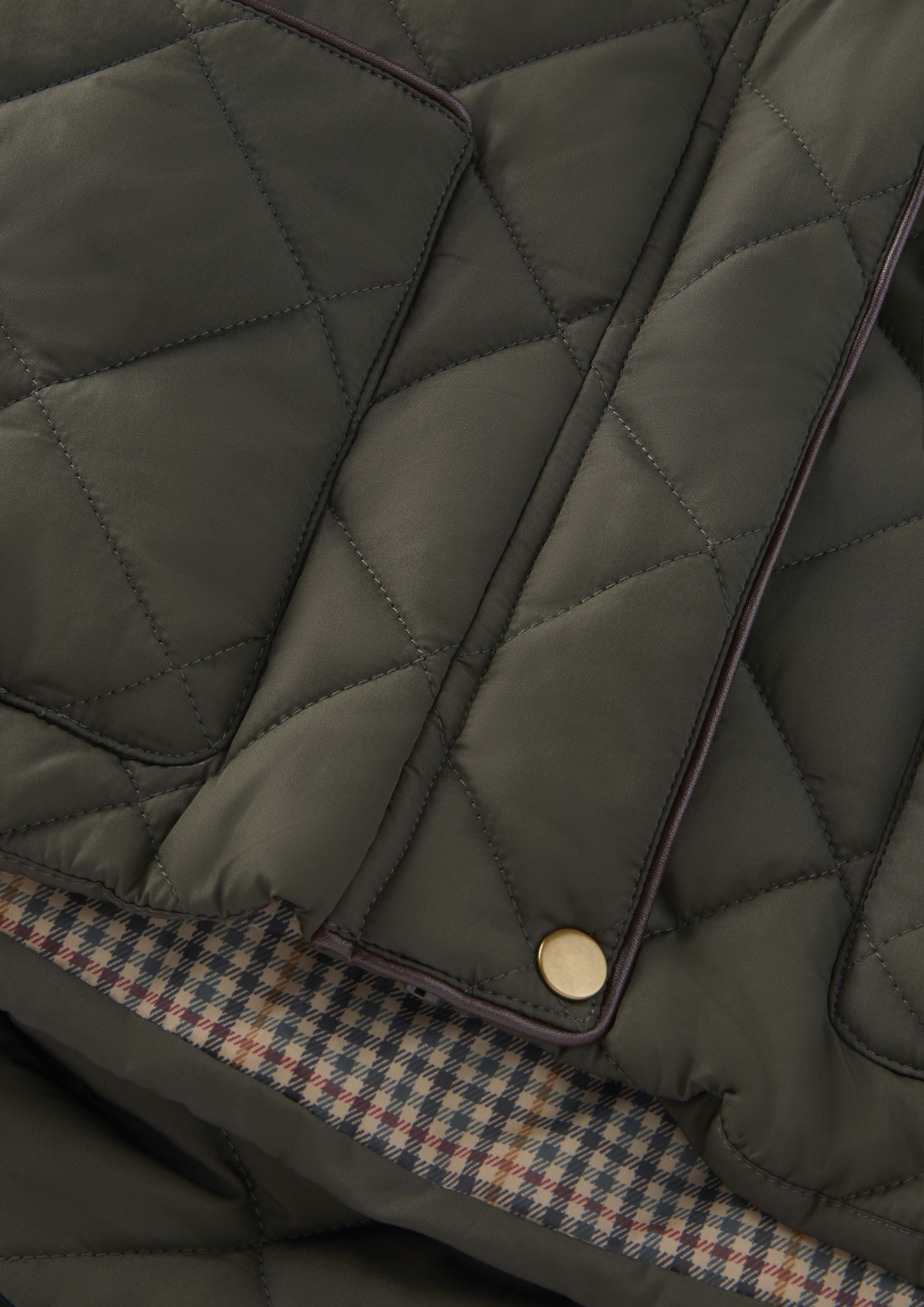 LJ004- Ladies Clare Quilted Jacket - GREEN - Oxford Blue