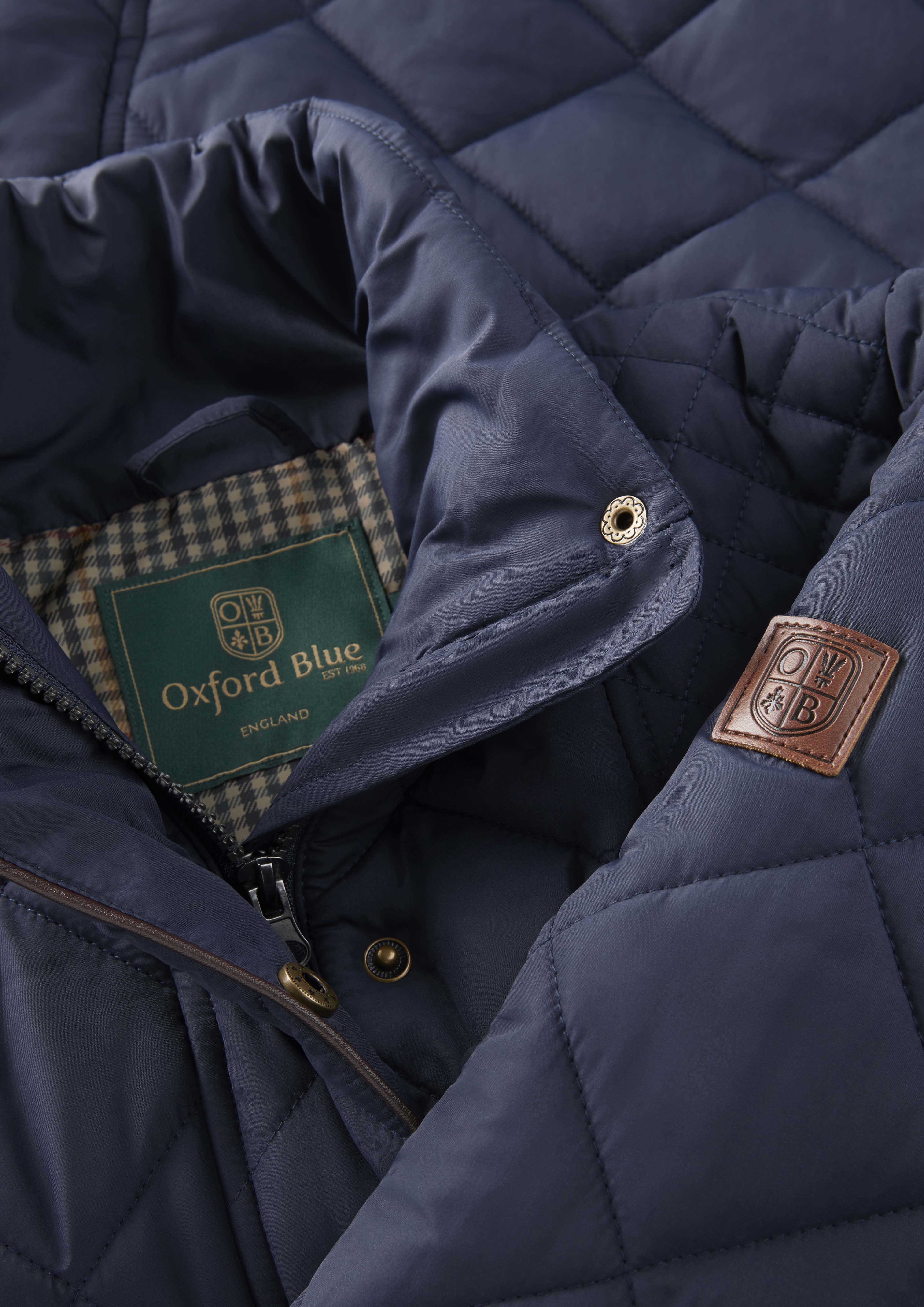 LJ004- Ladies Clare Quilted Jacket - NAVY - Oxford Blue