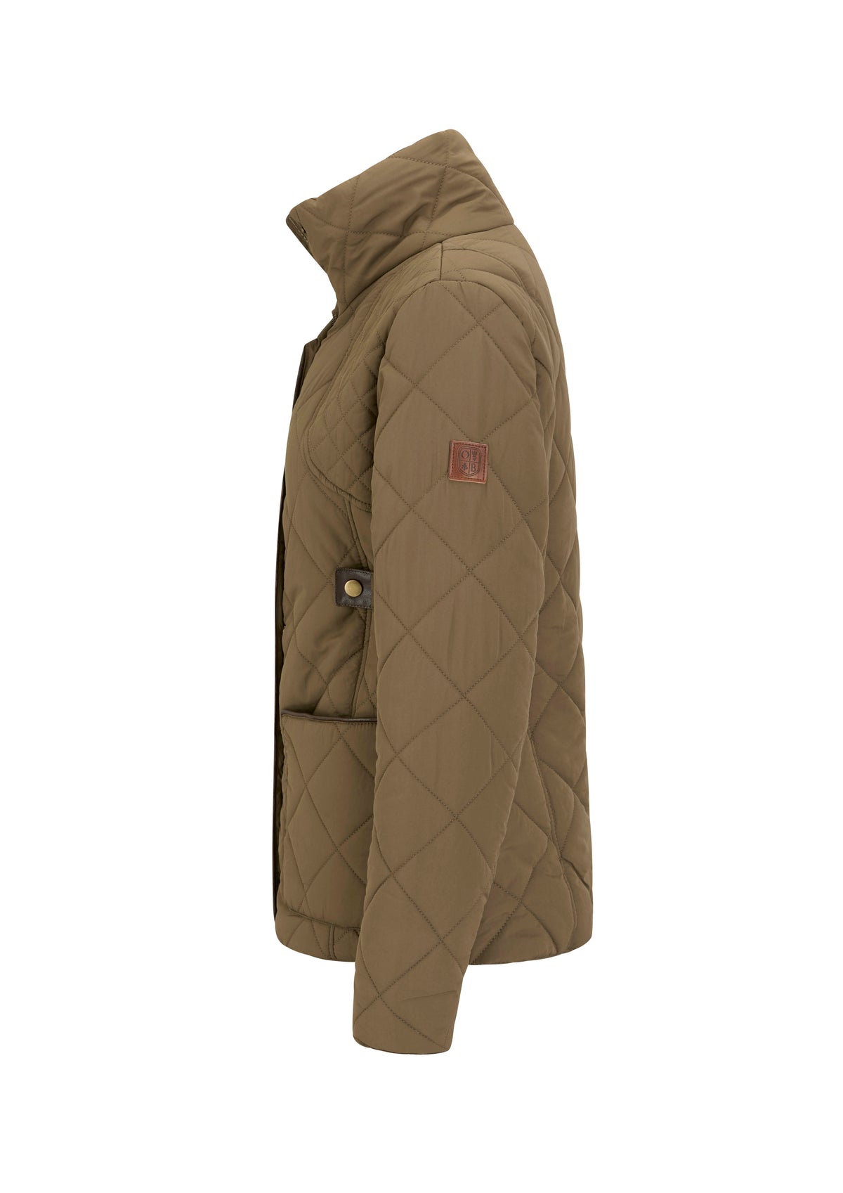 LJ004- Ladies Clare Quilted Jacket - TAUPE - Oxford Blue