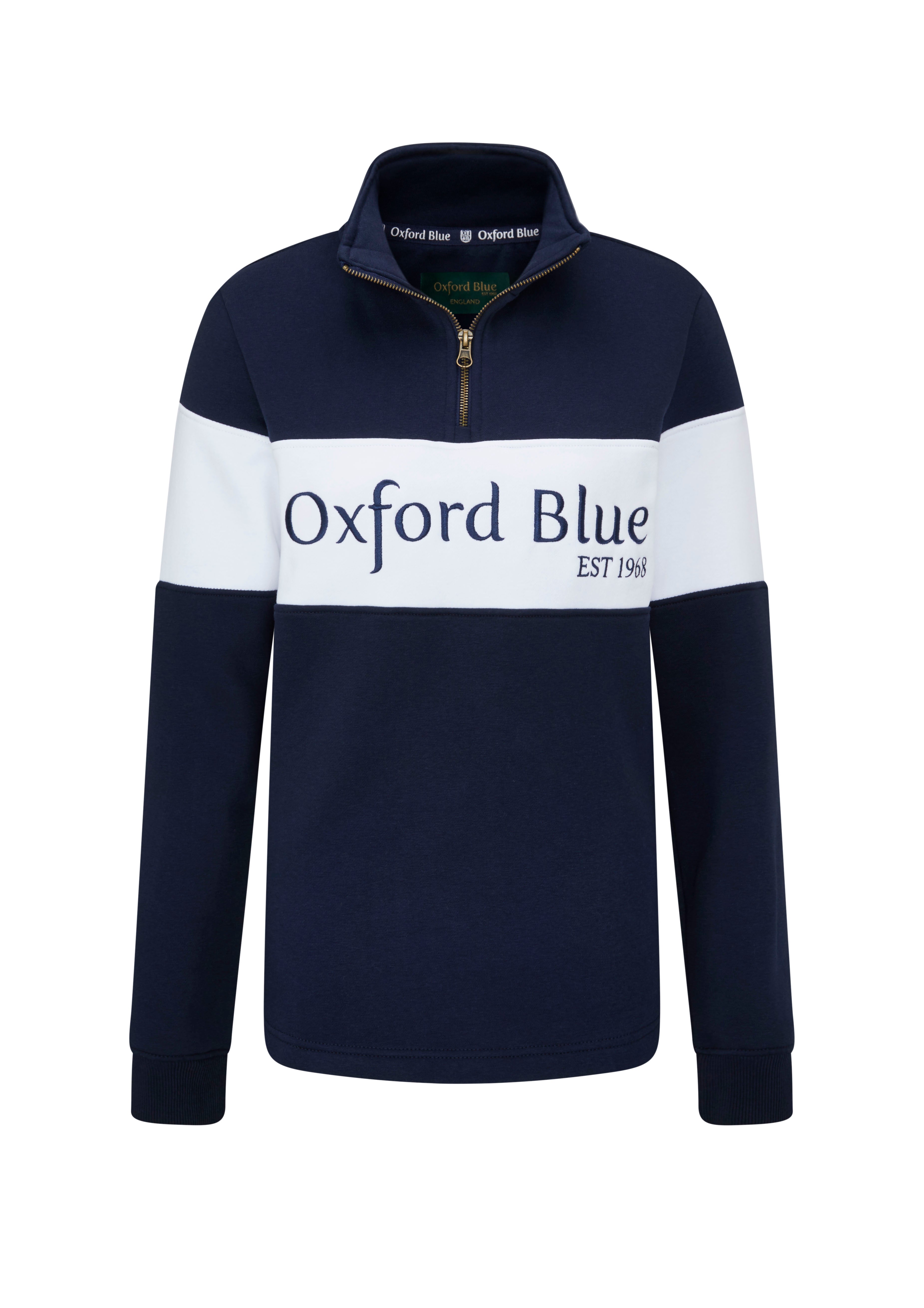 LSS03 - Ladies Troon Sweatshirt - Navy/White/Navy - Oxford Blue