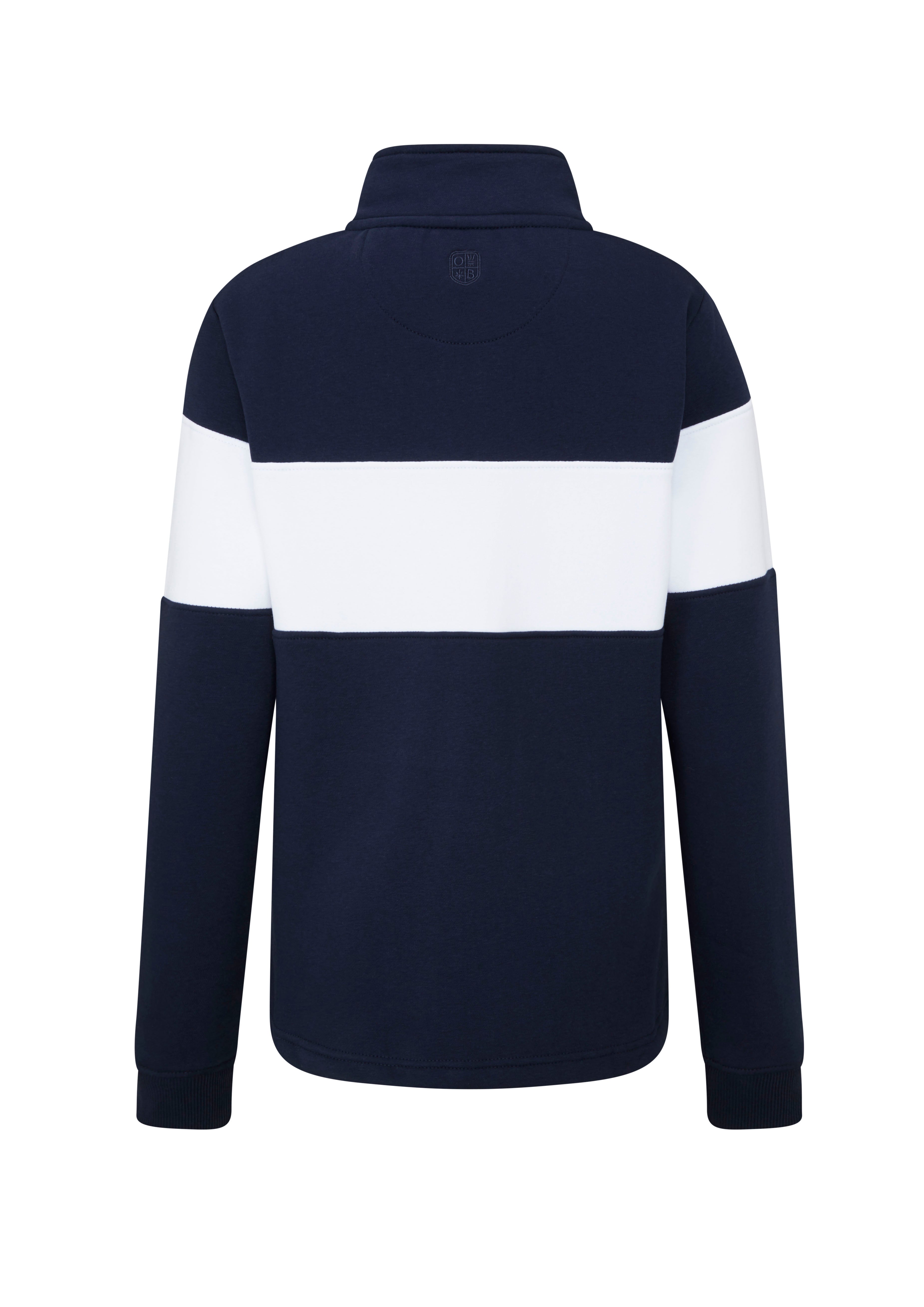 LSS03 - Ladies Troon Sweatshirt - Navy/White/Navy - Oxford Blue