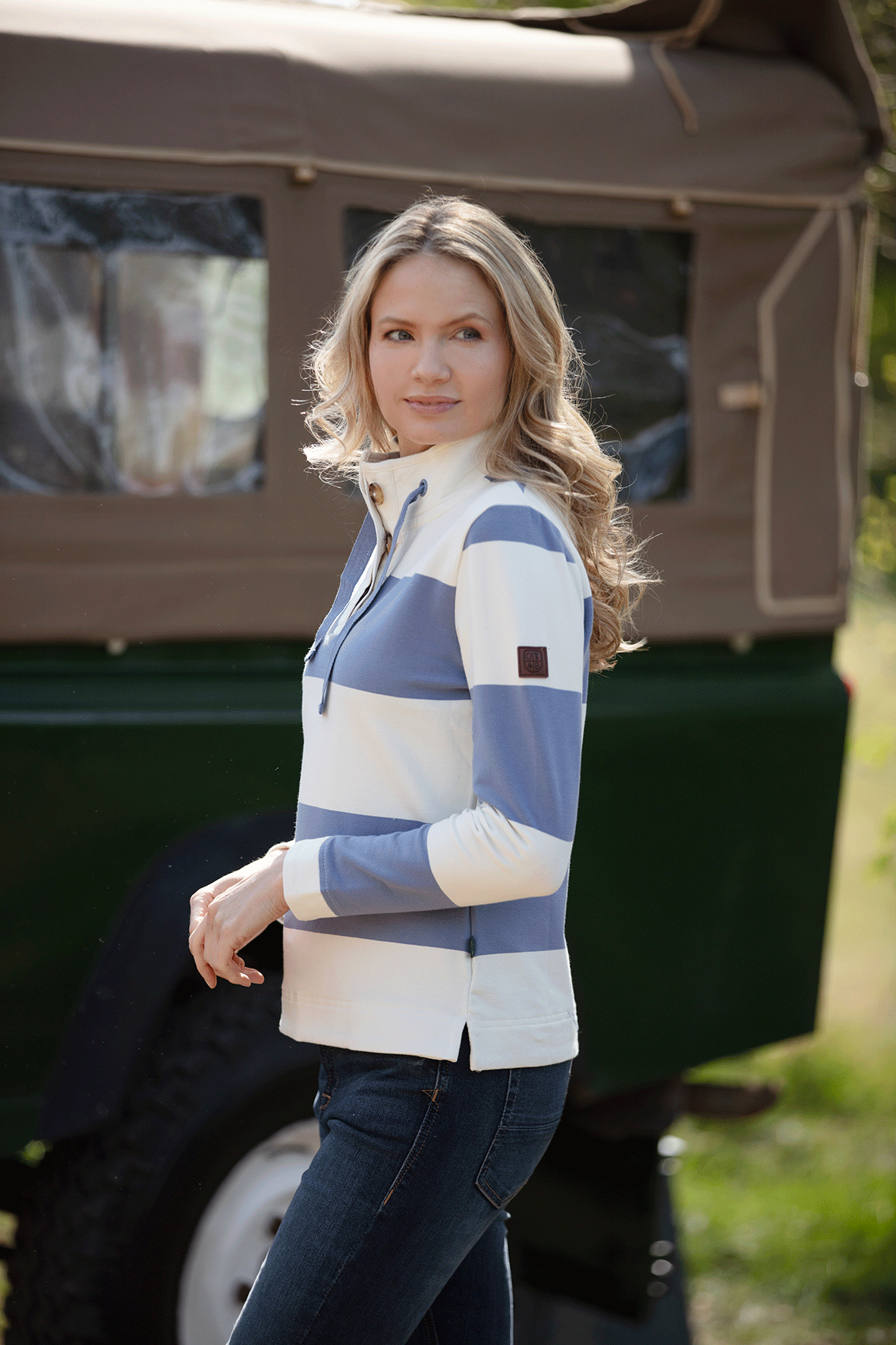 LSS05 - Ladies Cadiz Sweatshirt - Blue - Oxford Blue