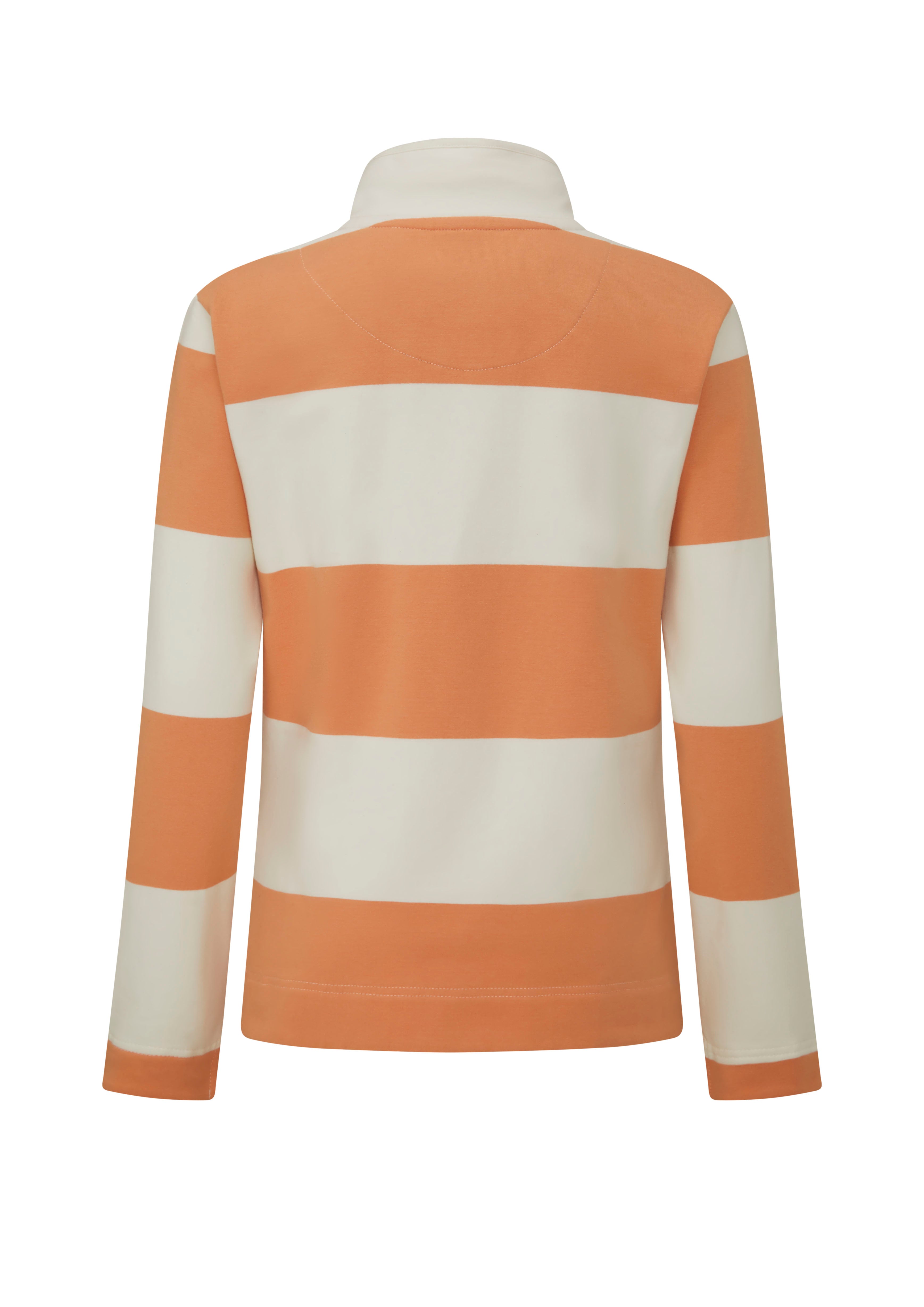 LSS05 - Ladies Cadiz Sweatshirt - Peach - Oxford Blue