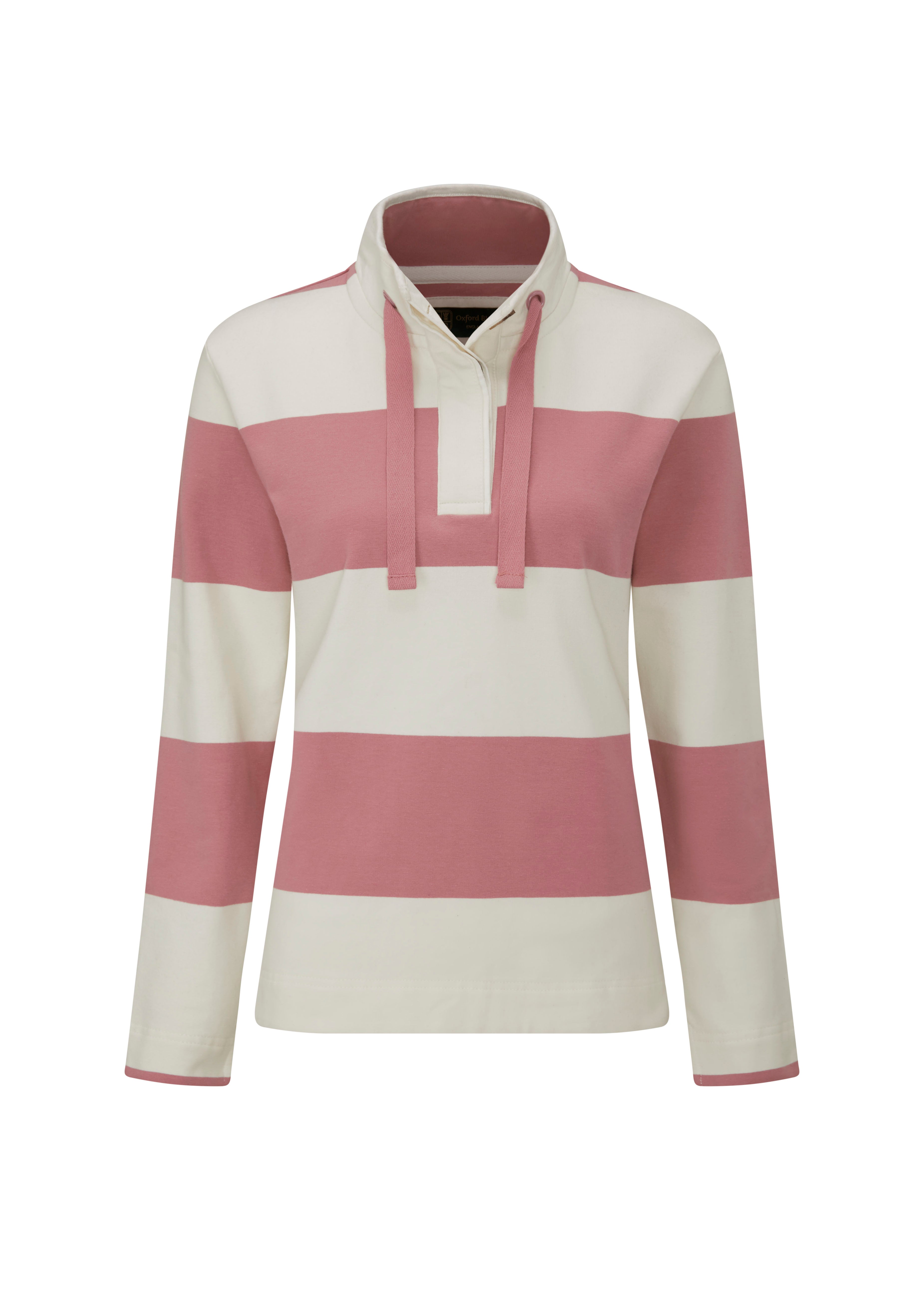 LSS05 - Ladies Cadiz Sweatshirt - Rose - Oxford Blue