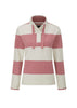 LSS05 - Ladies Cadiz Sweatshirt - Rose - Oxford Blue
