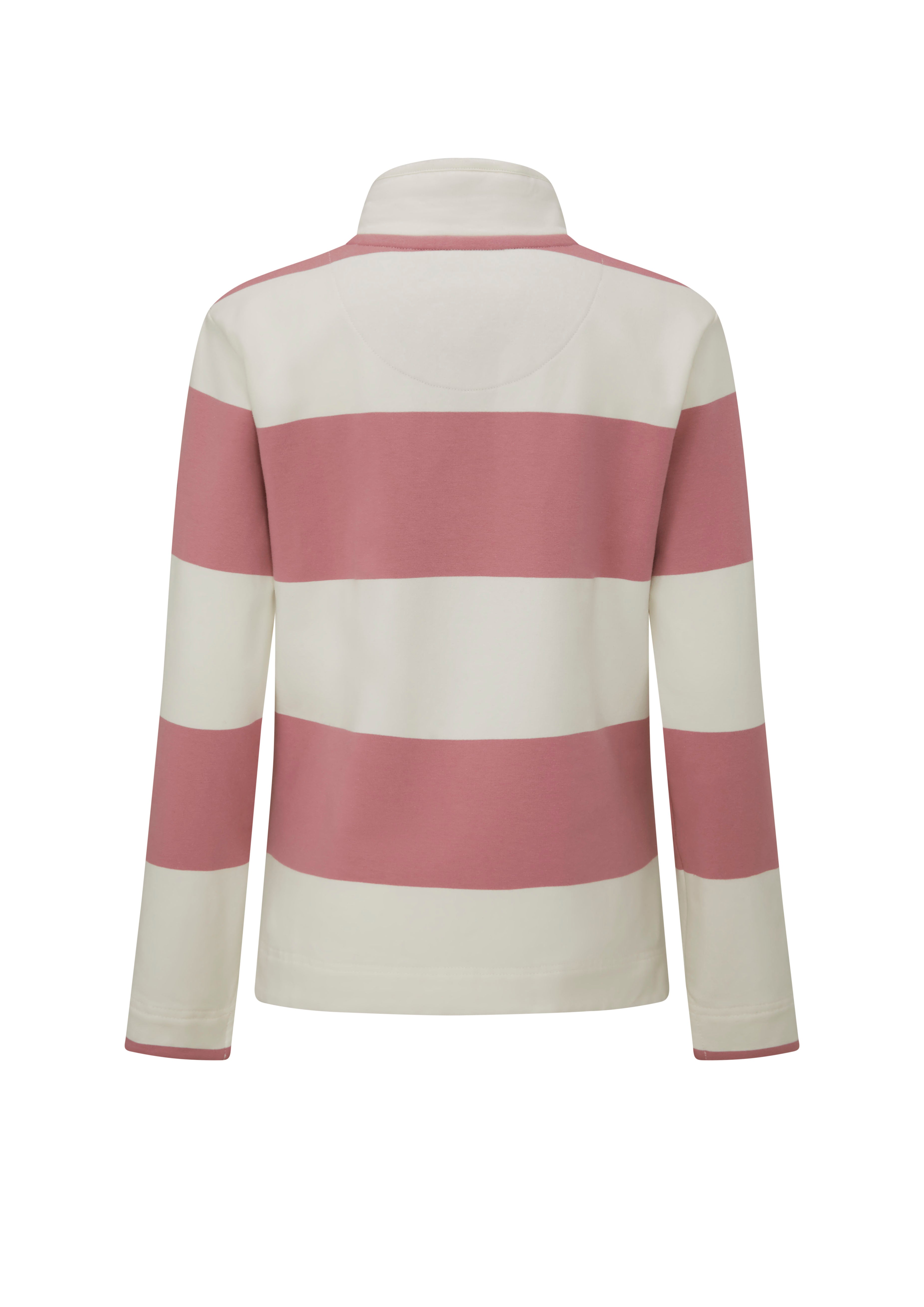LSS05 - Ladies Cadiz Sweatshirt - Rose - Oxford Blue