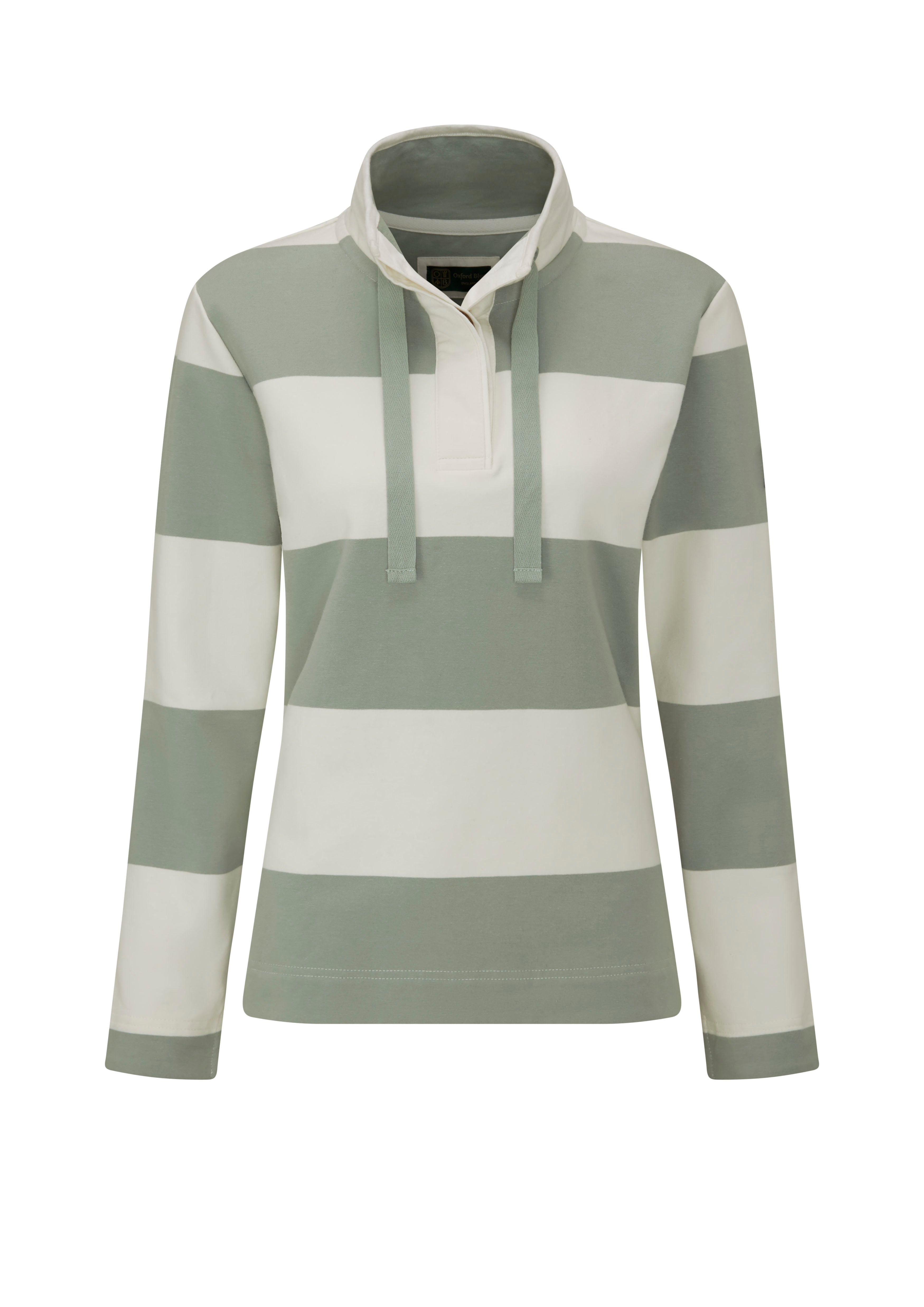 LSS05 - Ladies Cadiz Sweatshirt - Sage - Oxford Blue