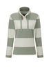 LSS05 - Ladies Cadiz Sweatshirt - Sage - Oxford Blue