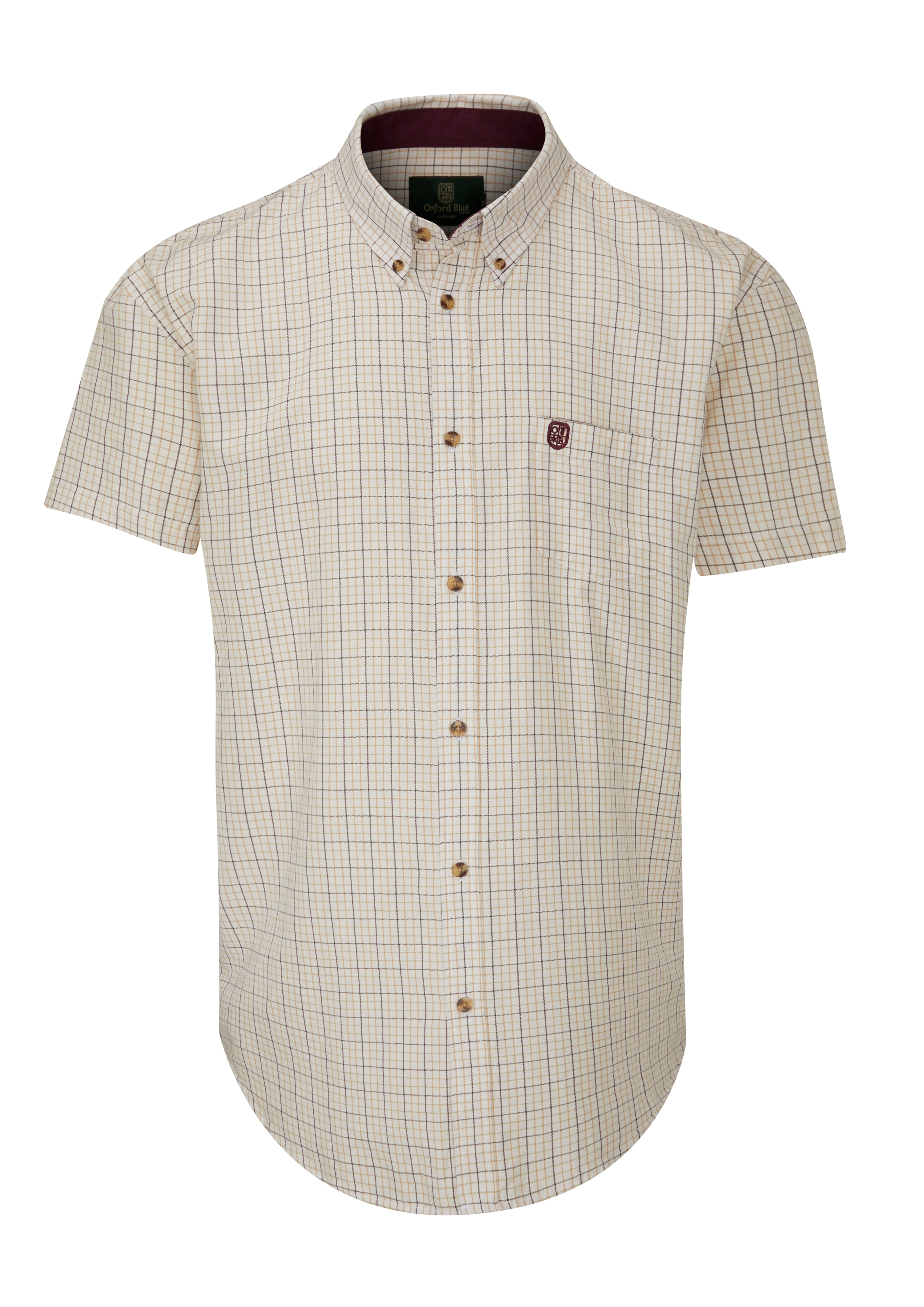 CSS204 - Gents Metz Short Sleeve Check Shirt - Oxford Blue