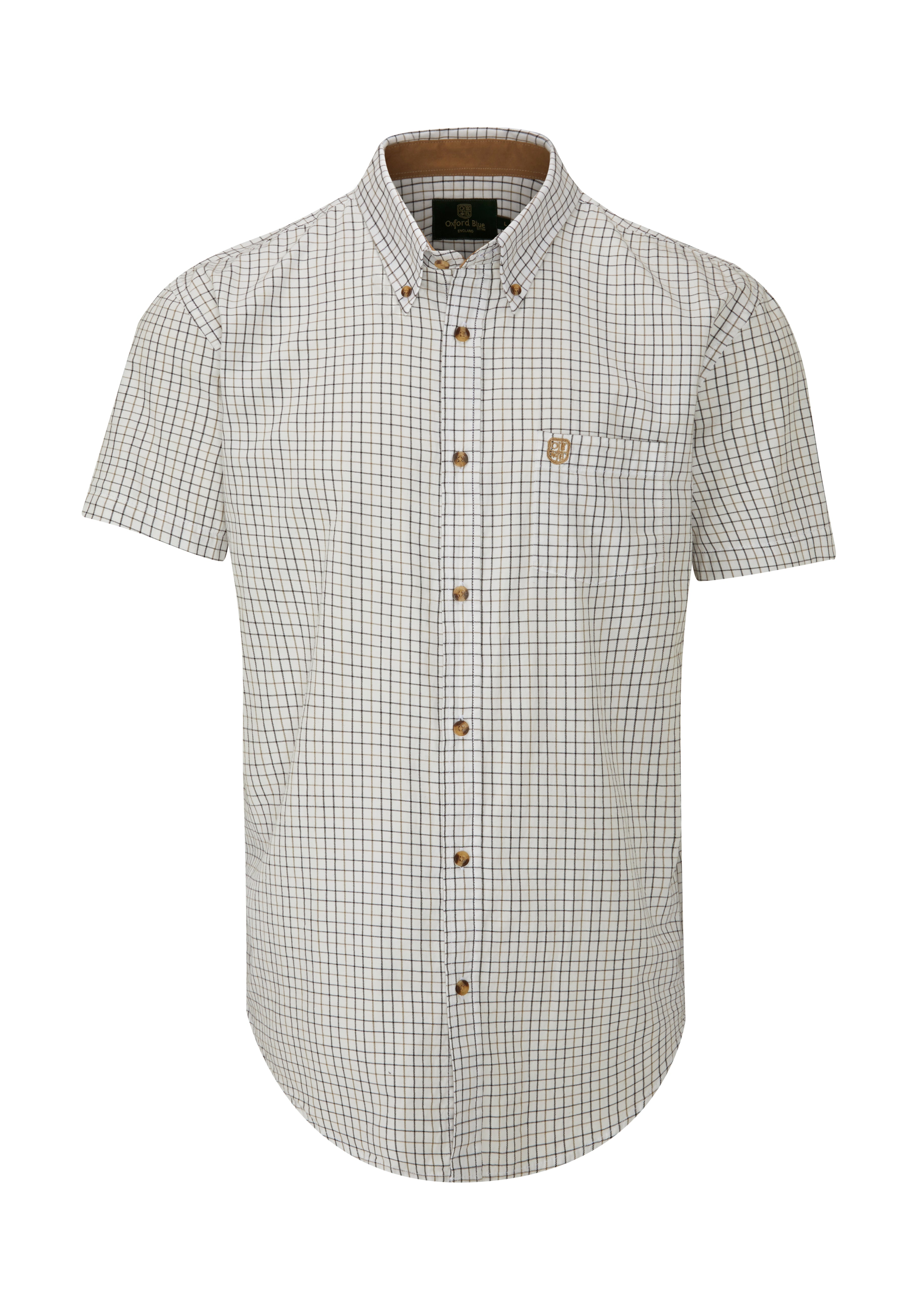 CSS206 - Gents Morar Short Sleeve Check Shirt - Oxford Blue