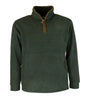 MF101 - Men's Half Zip Fleece - GREEN - Oxford Blue