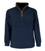 MF101 - Men's Half Zip Fleece - NAVY - Oxford Blue