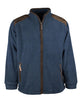 MF106 - Mens Padded Fleece Jacket - NAVY - Oxford Blue