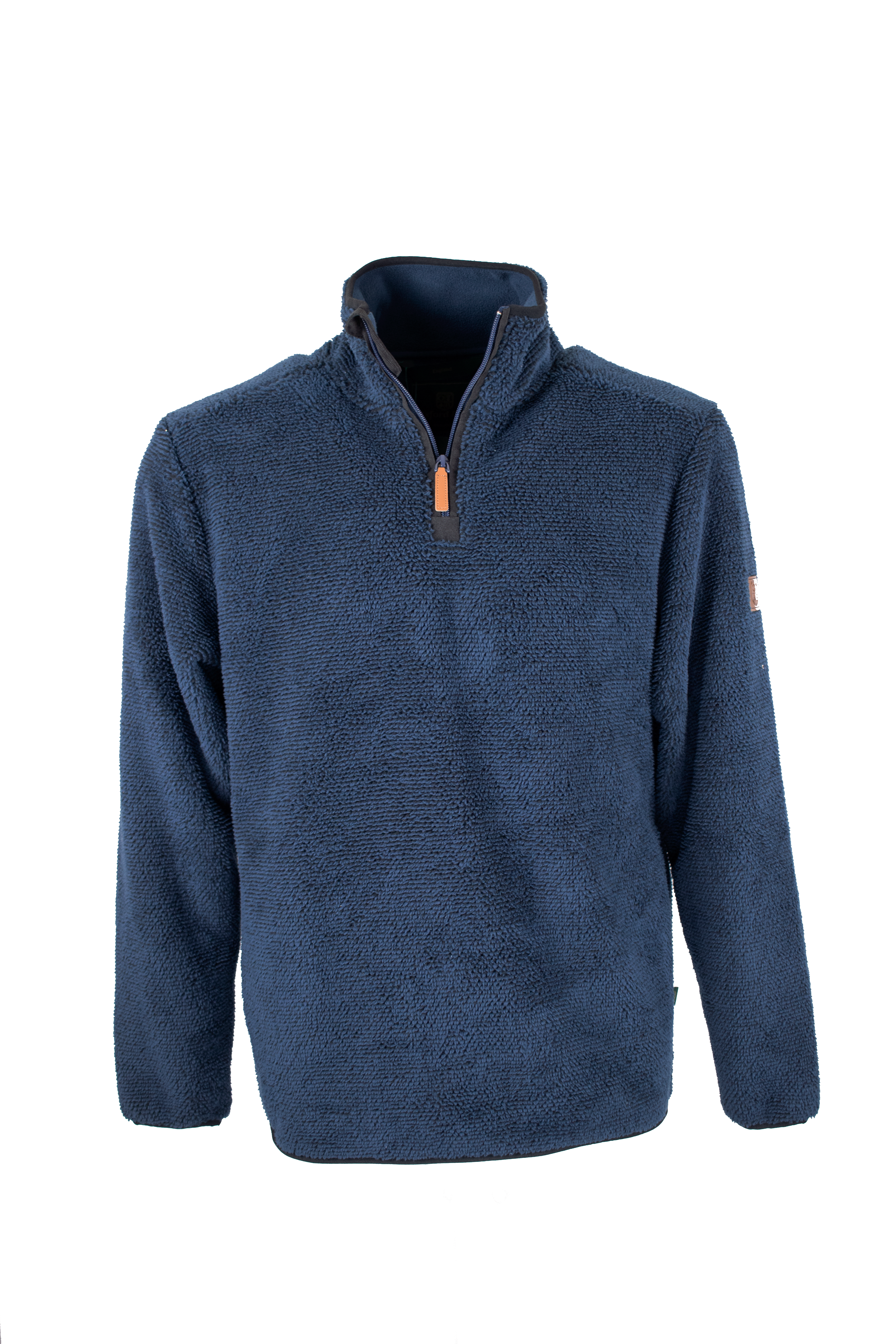 MF107 - Men's Fleck Quarter Zip Fleece - NAVY