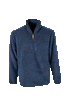 MF107 - Men's Fleck Quarter Zip Fleece - NAVY