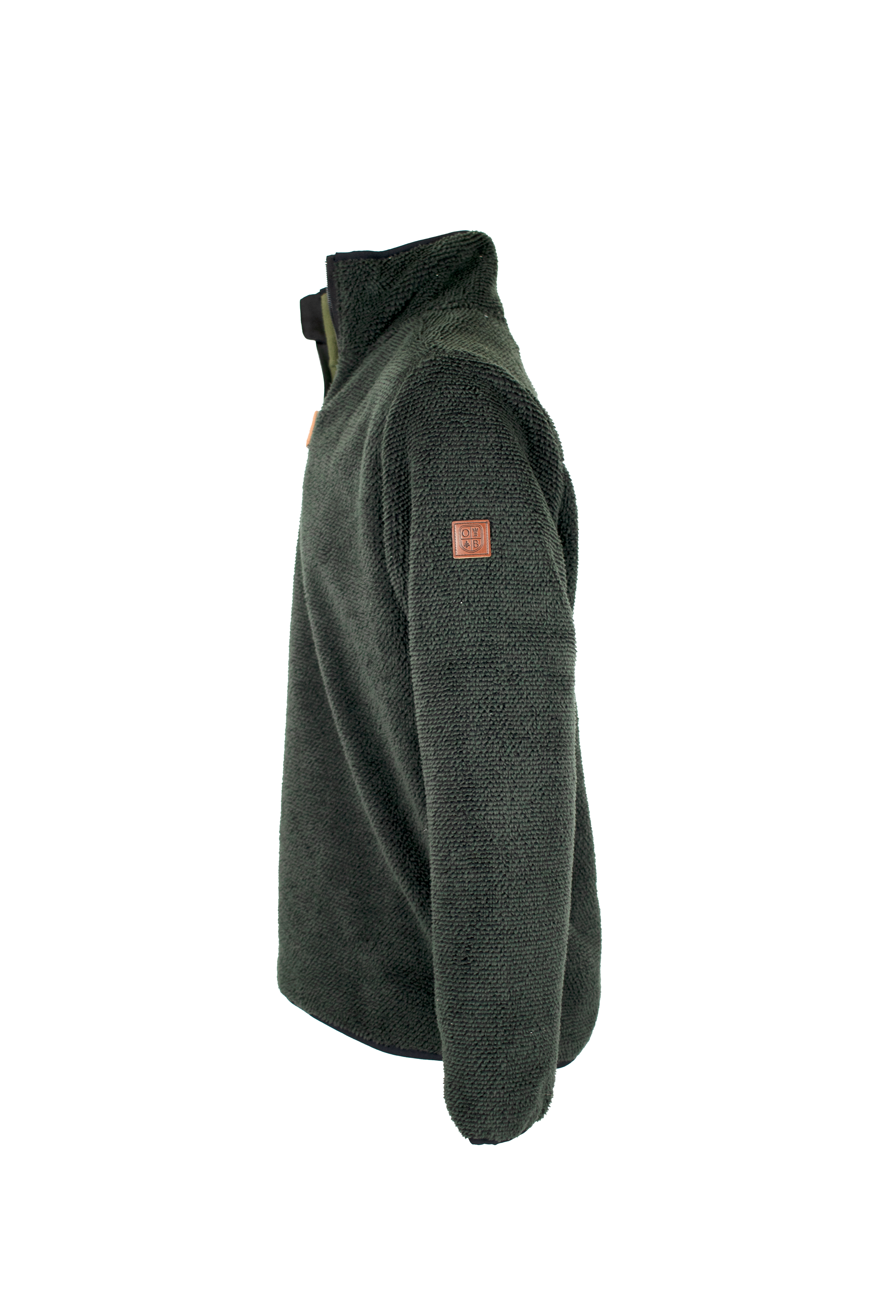 MF107 - Men's Fleck Quarter Zip Fleece - GREEN