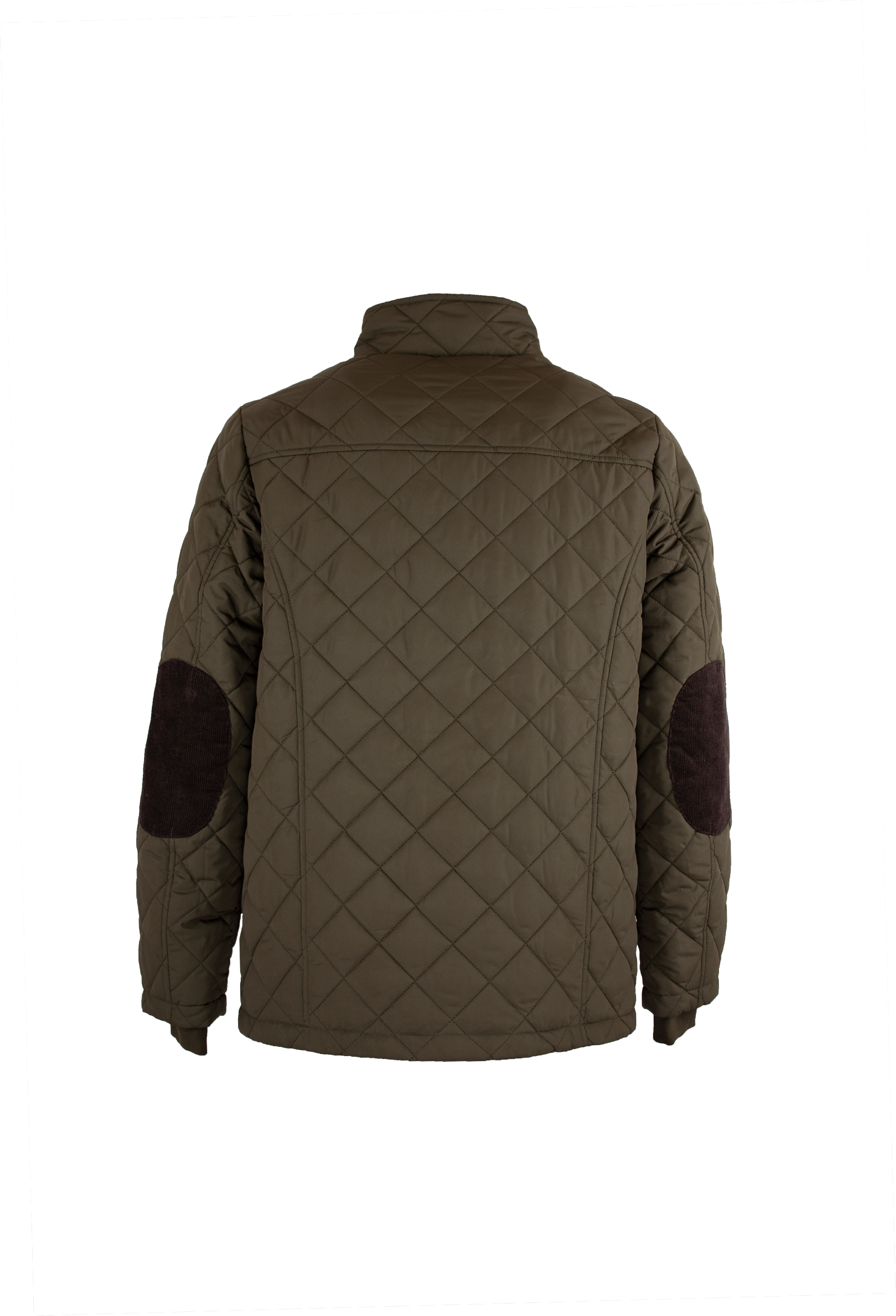 MJ003 - Men's Aron Quilted Jacket - OLIVE - Oxford Blue