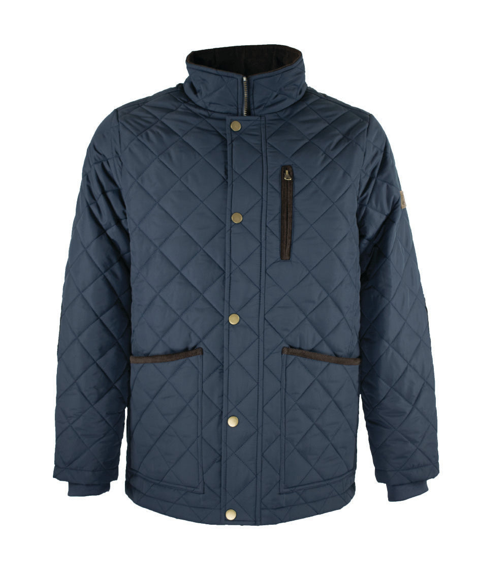 MJ003 - Men's Aron Quilted Jacket - NAVY - Oxford Blue