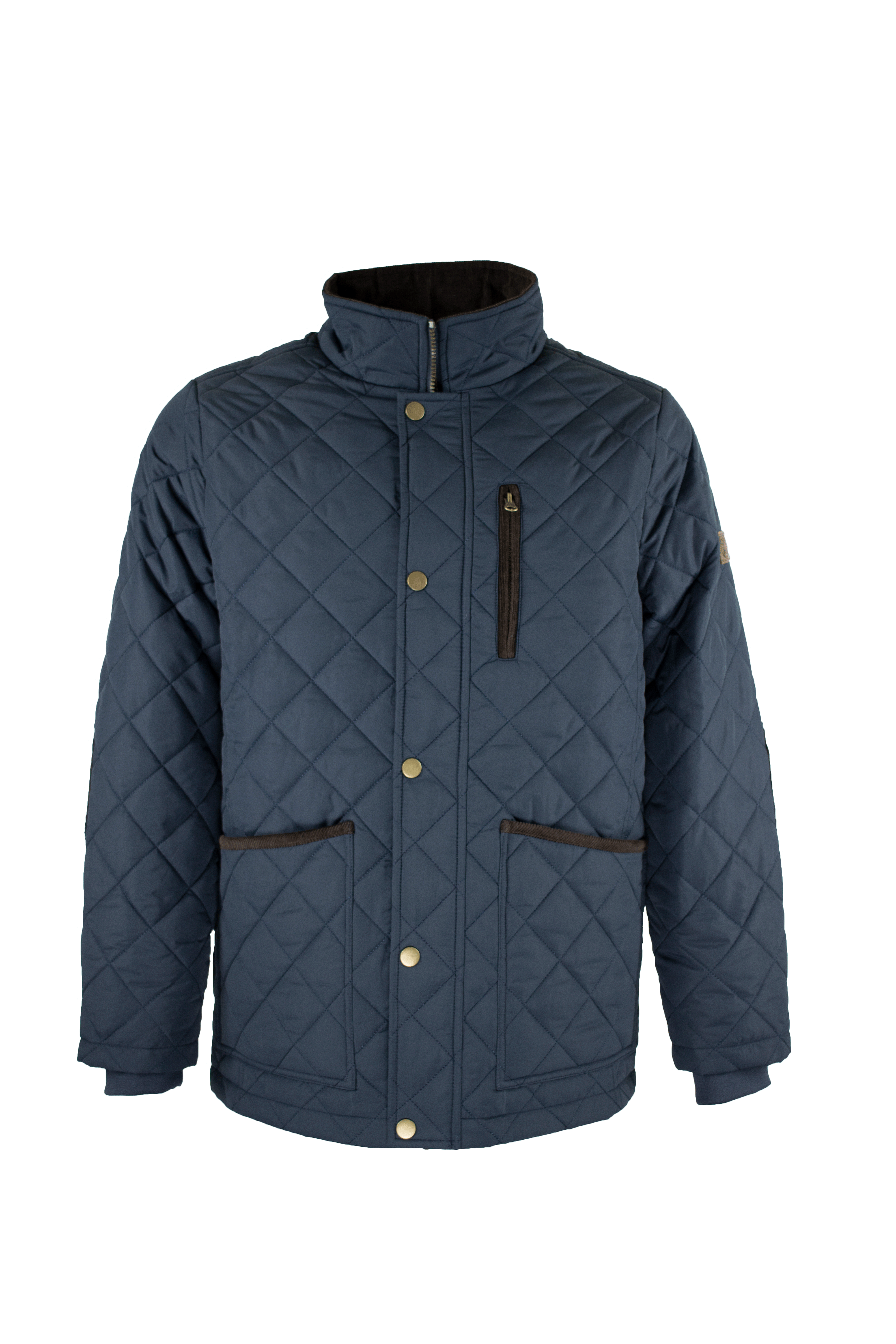 MJ003 - Men's Aron Quilted Jacket - NAVY - Oxford Blue