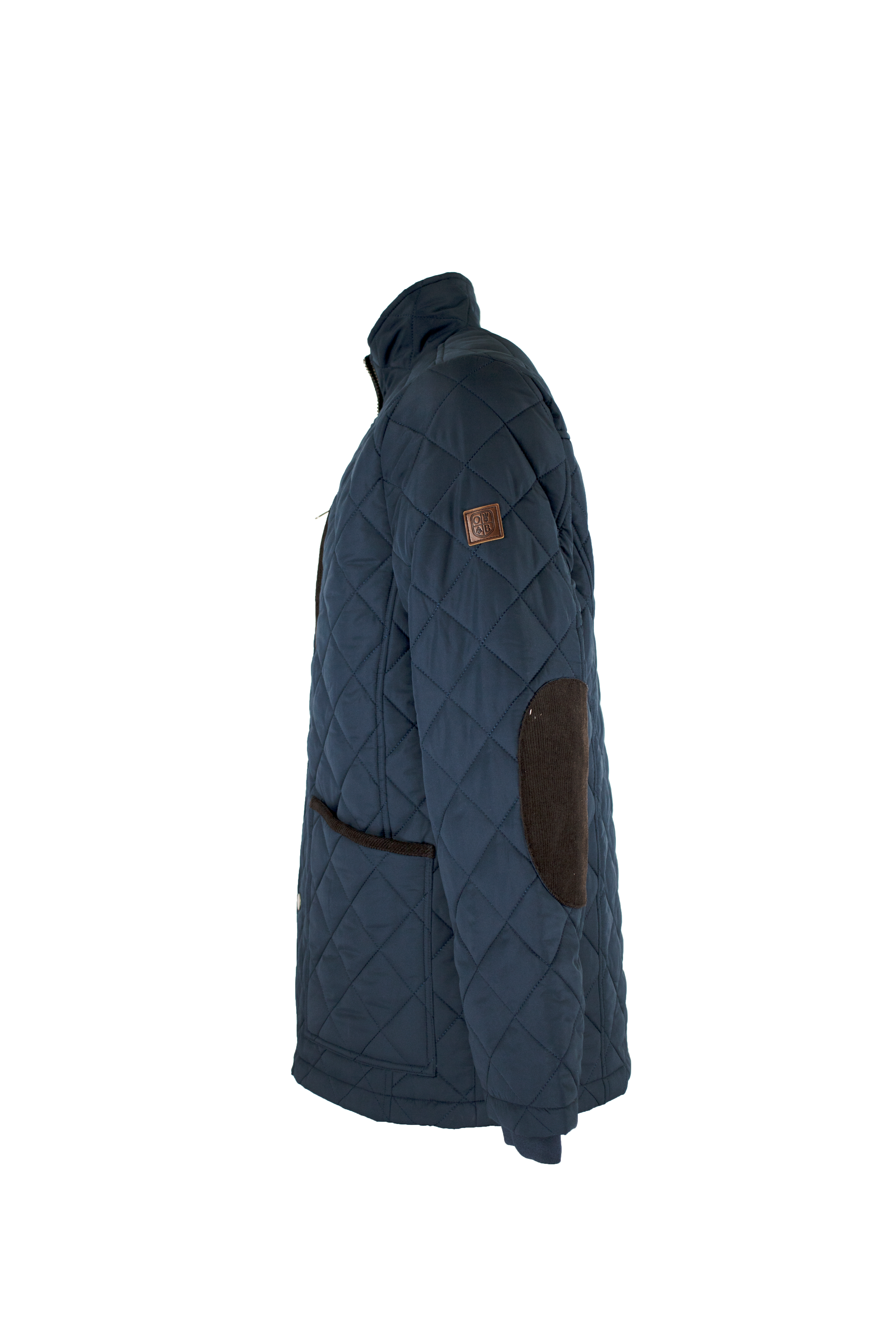 MJ003 - Men's Aron Quilted Jacket - NAVY - Oxford Blue